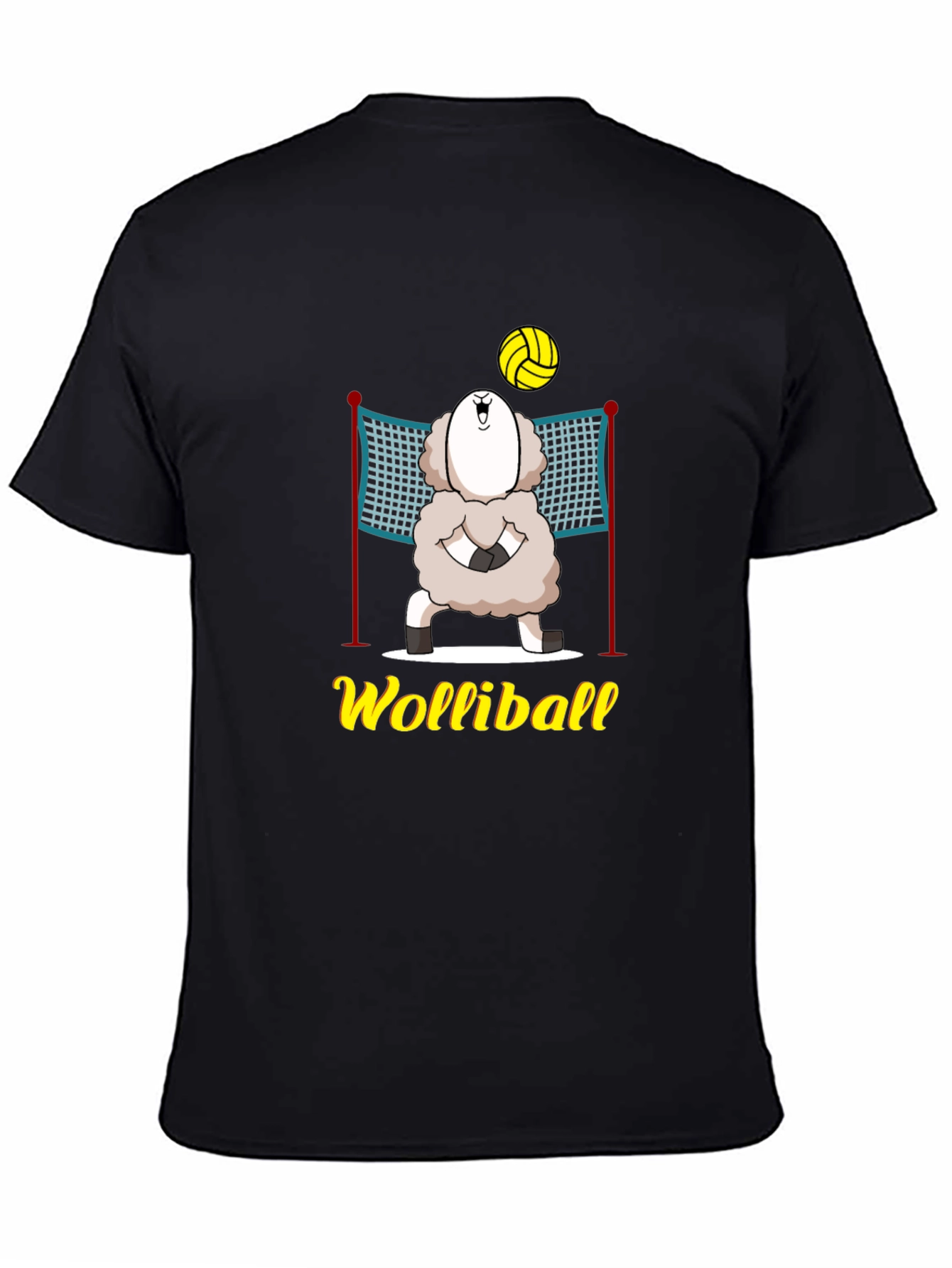 Wolliball T-Shirt: Sheep Volleyball Graphic Tee
