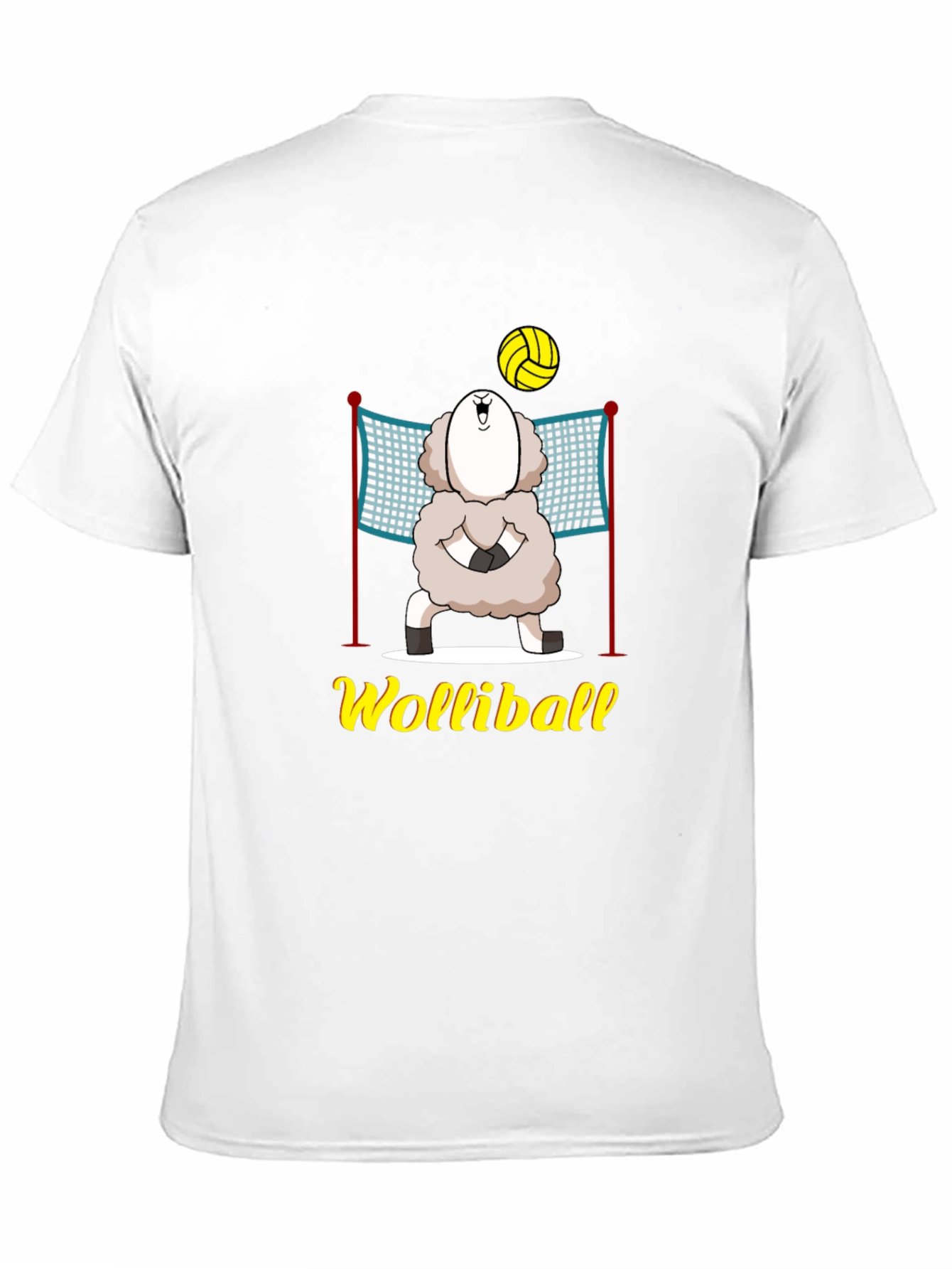 Wolliball T-Shirt: Sheep Volleyball Graphic Tee