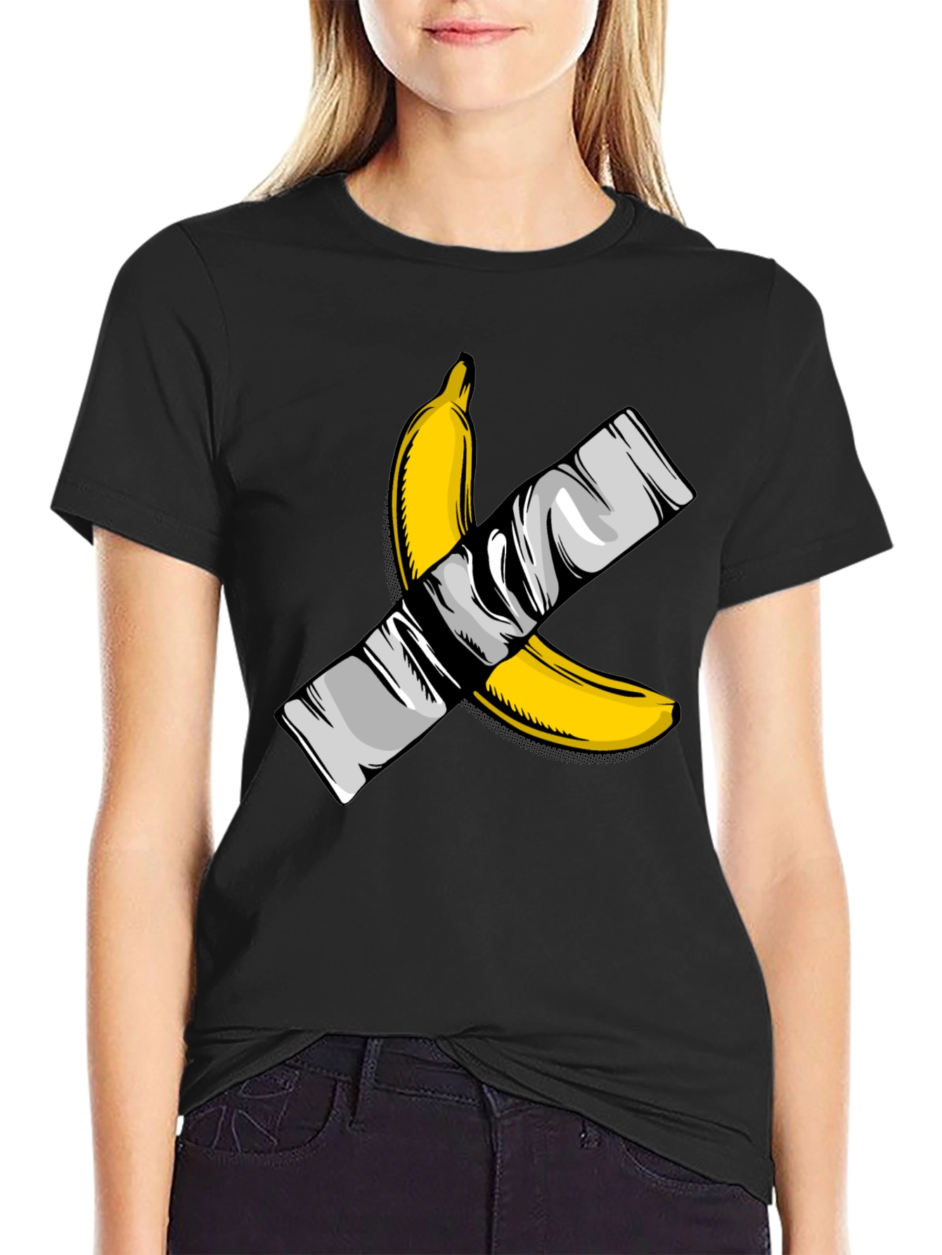 Banana Duct Tape Graphic T-Shirt - Edgy Streetwear