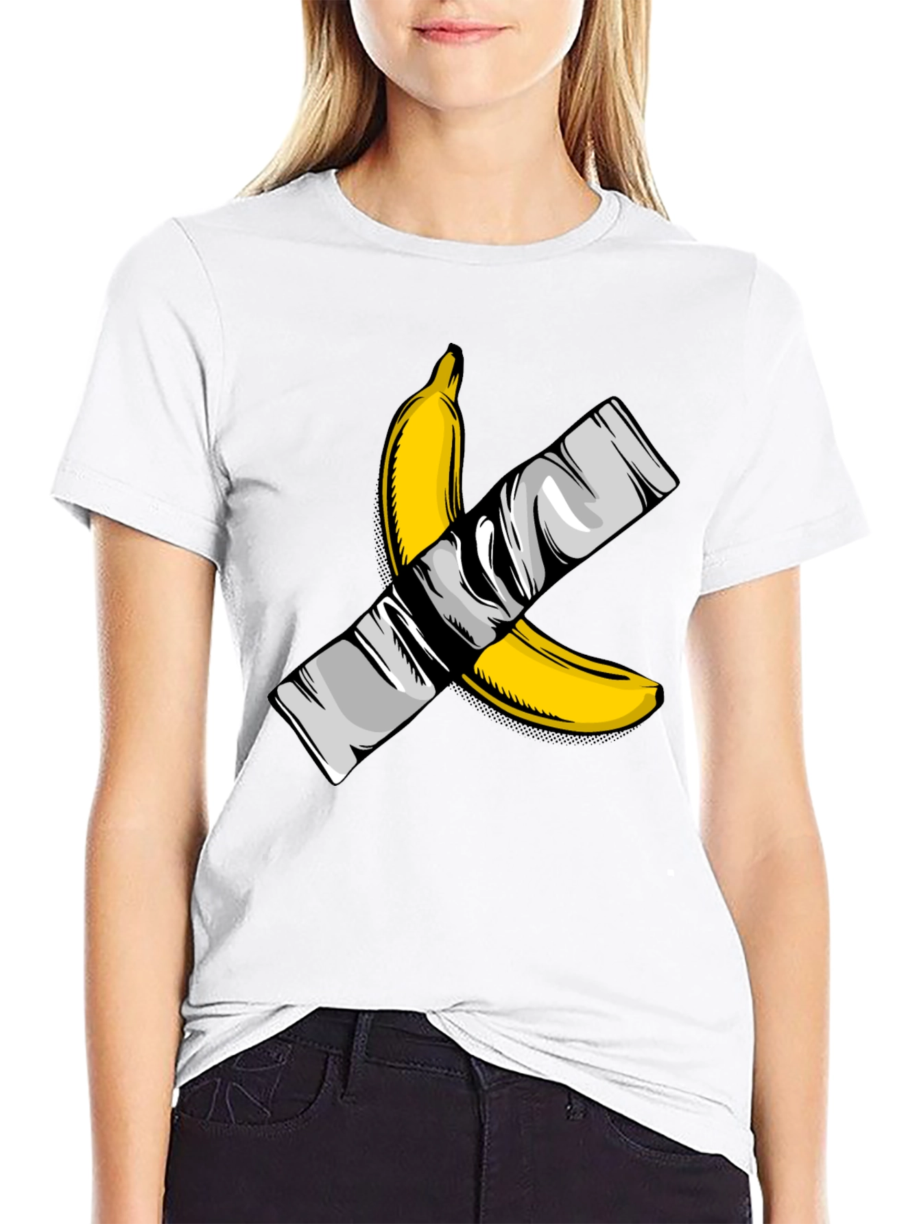 Banana Duct Tape Graphic T-Shirt - Edgy Streetwear