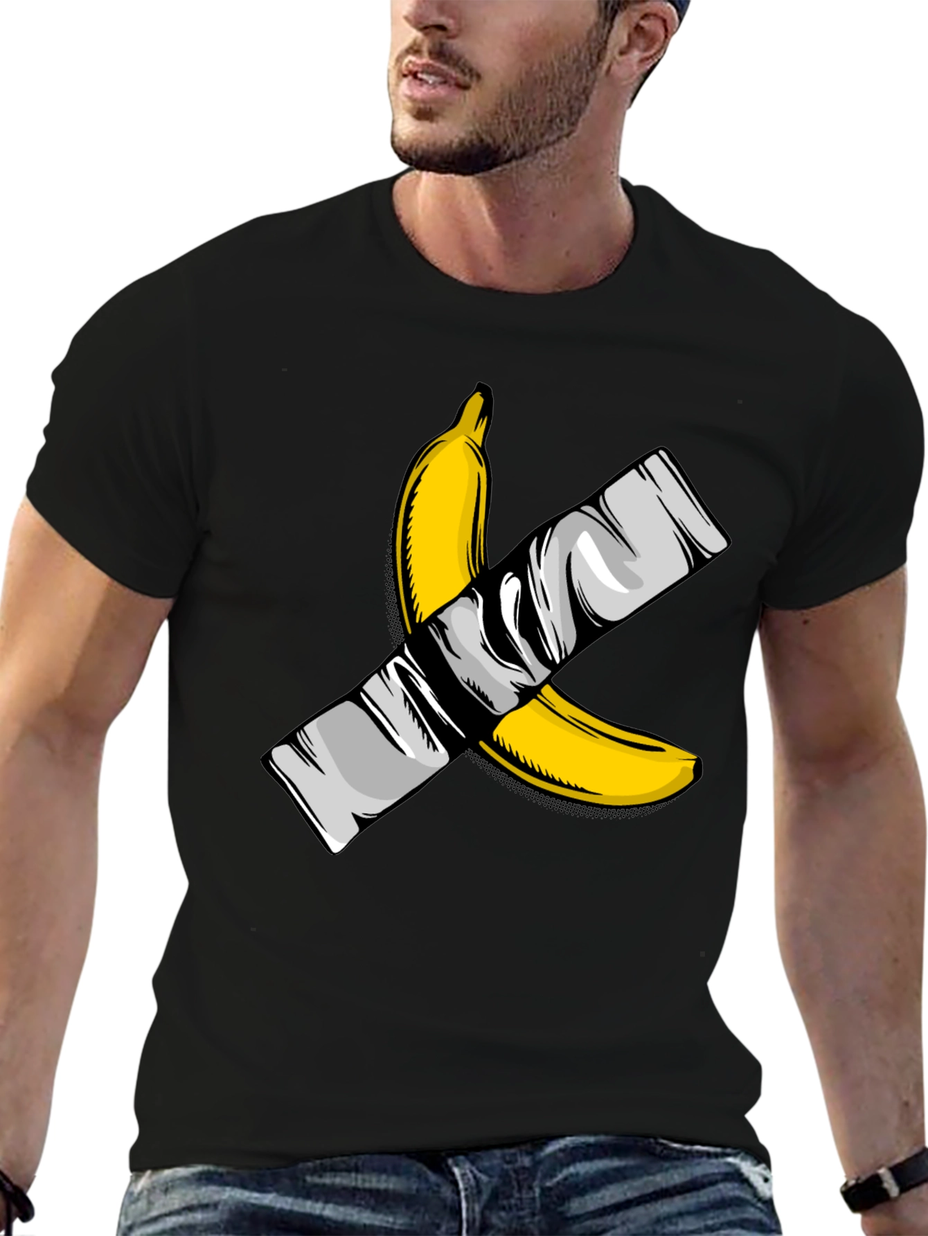 Banana Duct Tape Graphic T-Shirt - Edgy Streetwear
