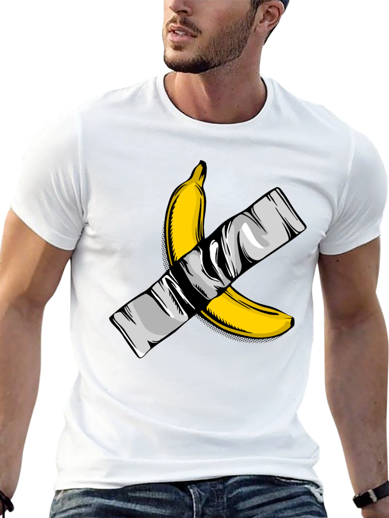 Banana Duct Tape Graphic T-Shirt - Edgy Streetwear