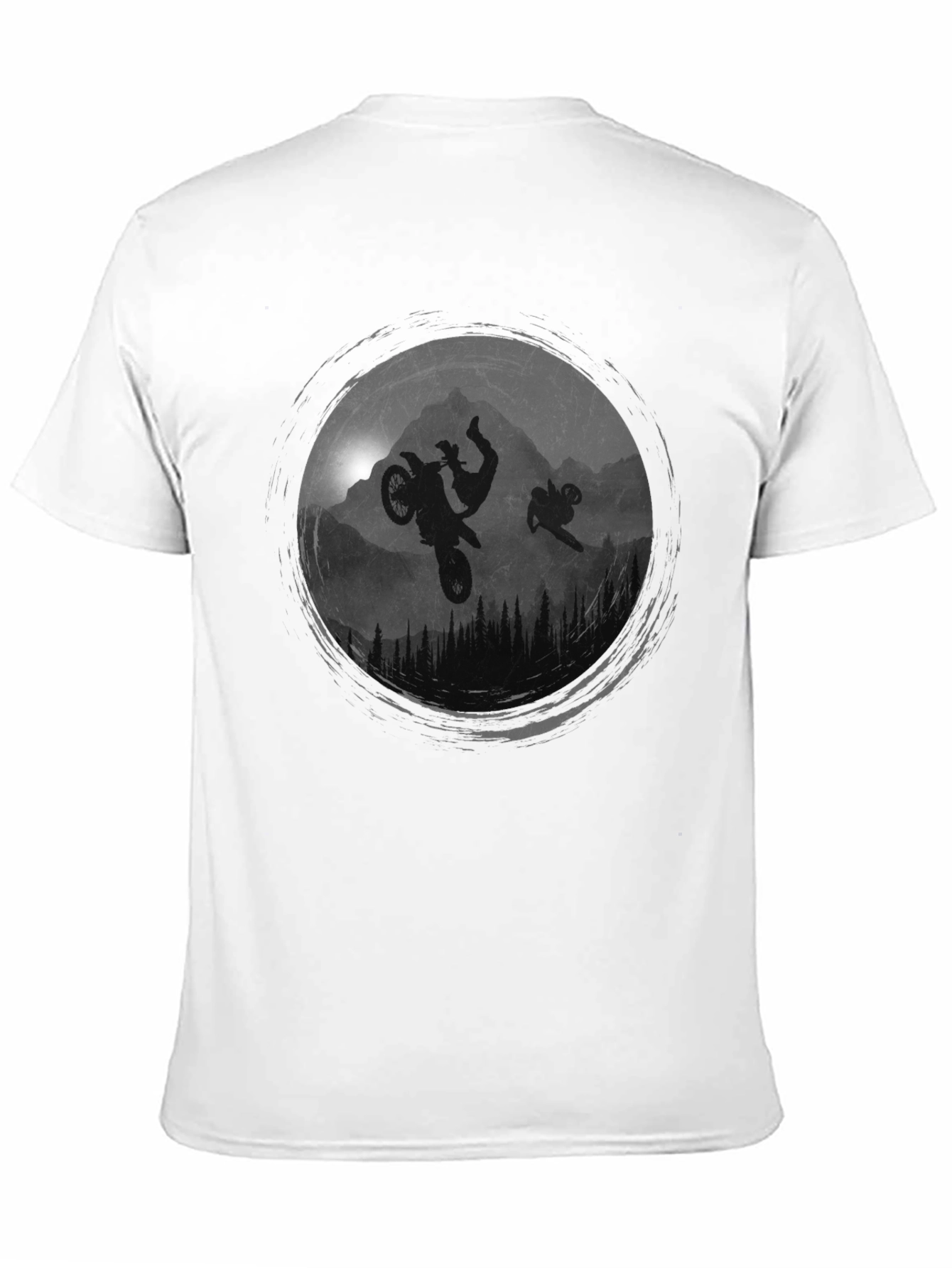 Mountain Bike Silhouette Graphic Tee - Adventure Ready