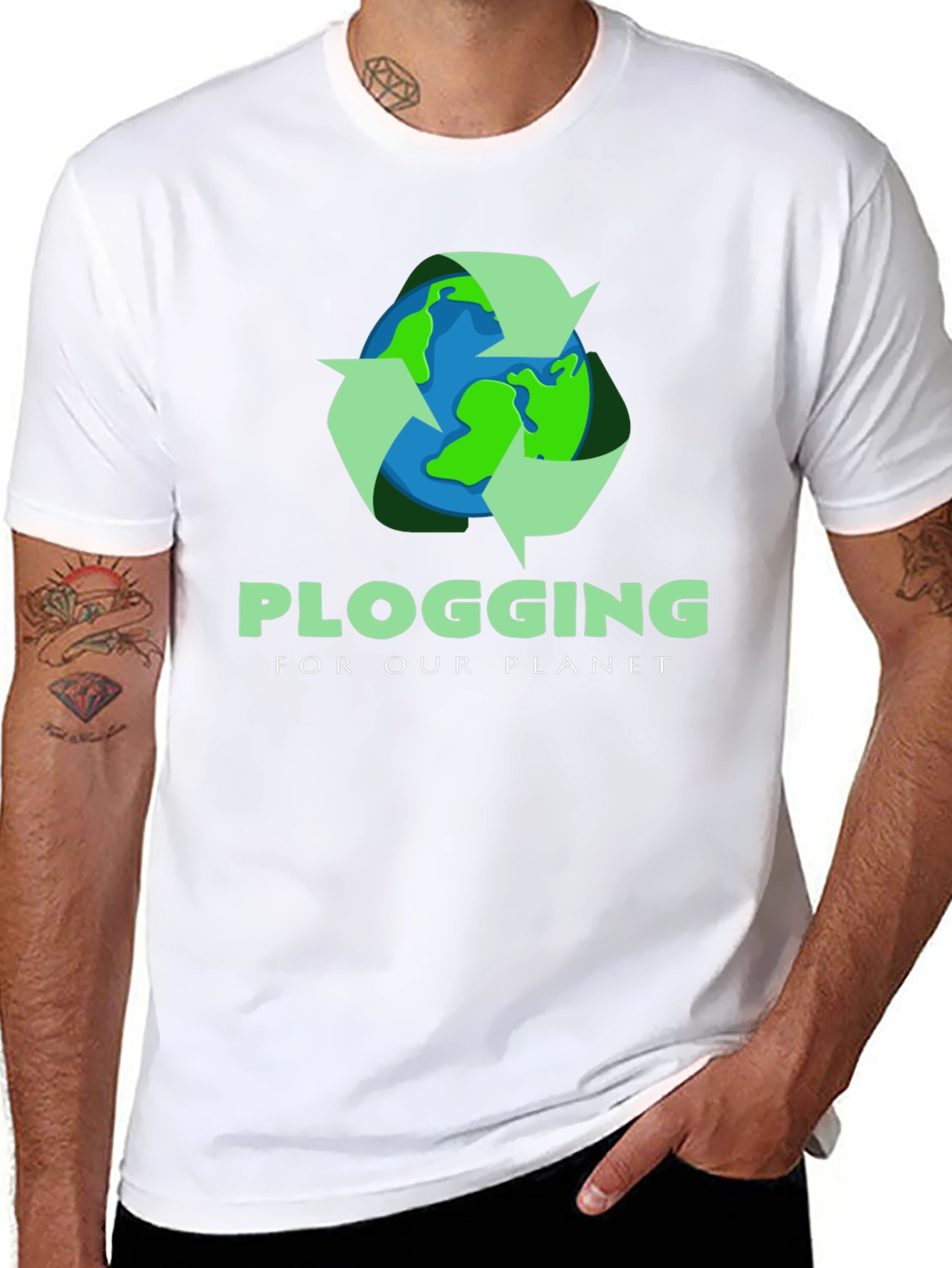 Eco-Friendly Plogging T-Shirt: Clean Our Planet!