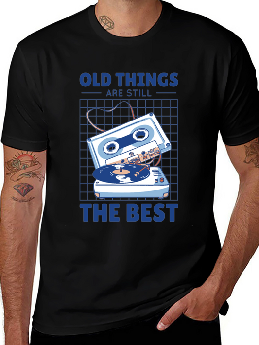 Retro Cassette Tape & Record Player T-Shirt