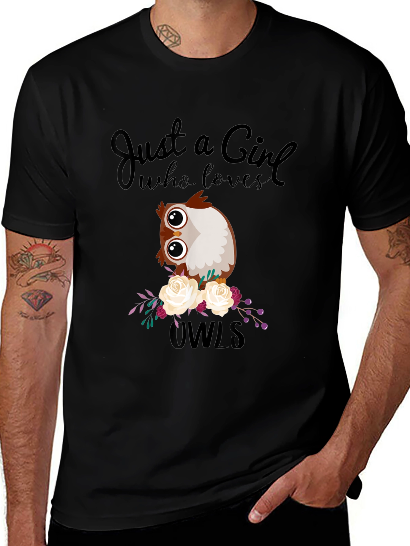 Just a Girl Who Loves Owls T-Shirt