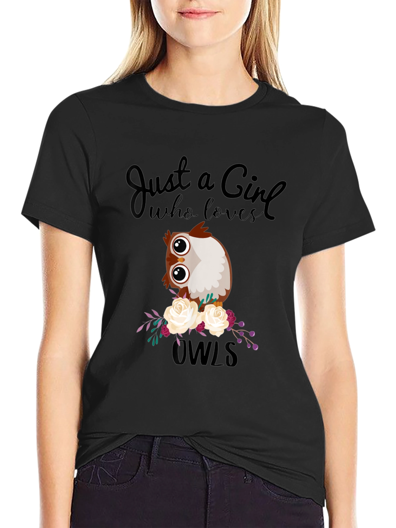 Just a Girl Who Loves Owls T-Shirt