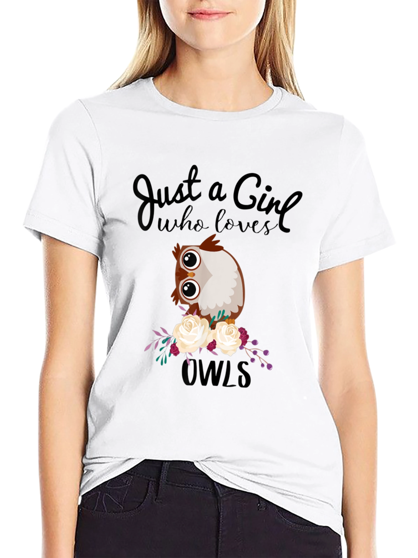 Just a Girl Who Loves Owls T-Shirt
