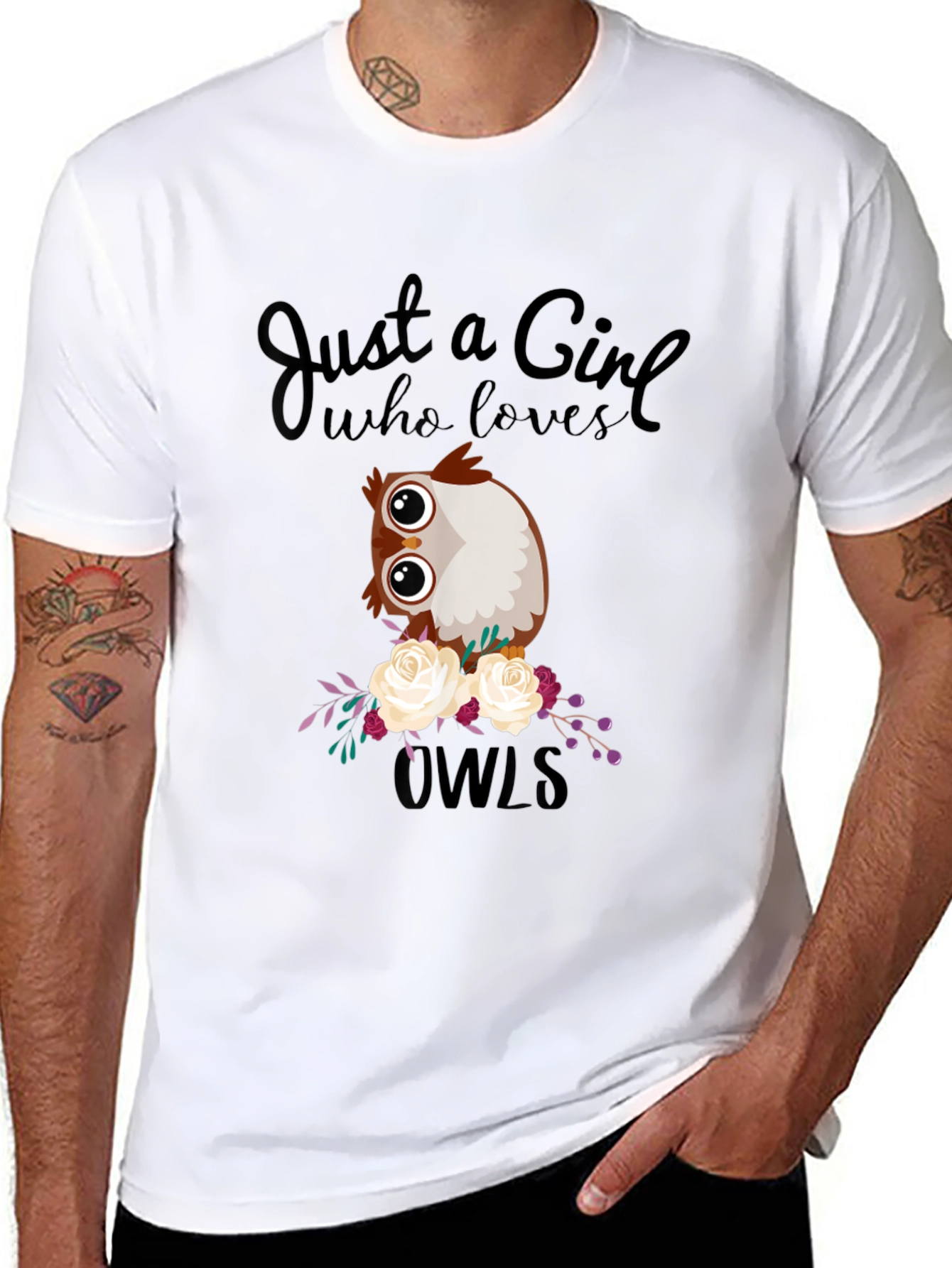 Just a Girl Who Loves Owls T-Shirt
