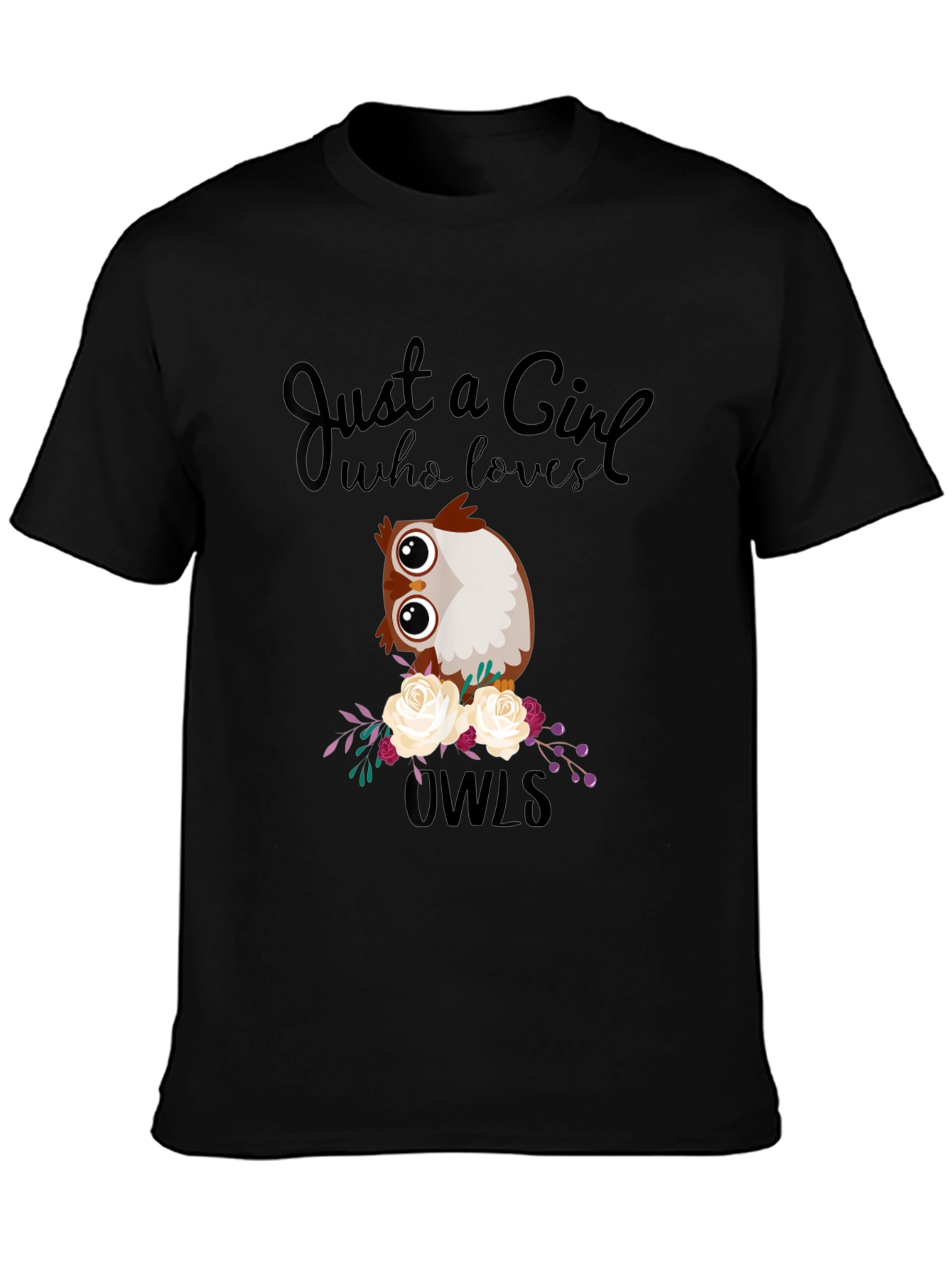Just a Girl Who Loves Owls T-Shirt