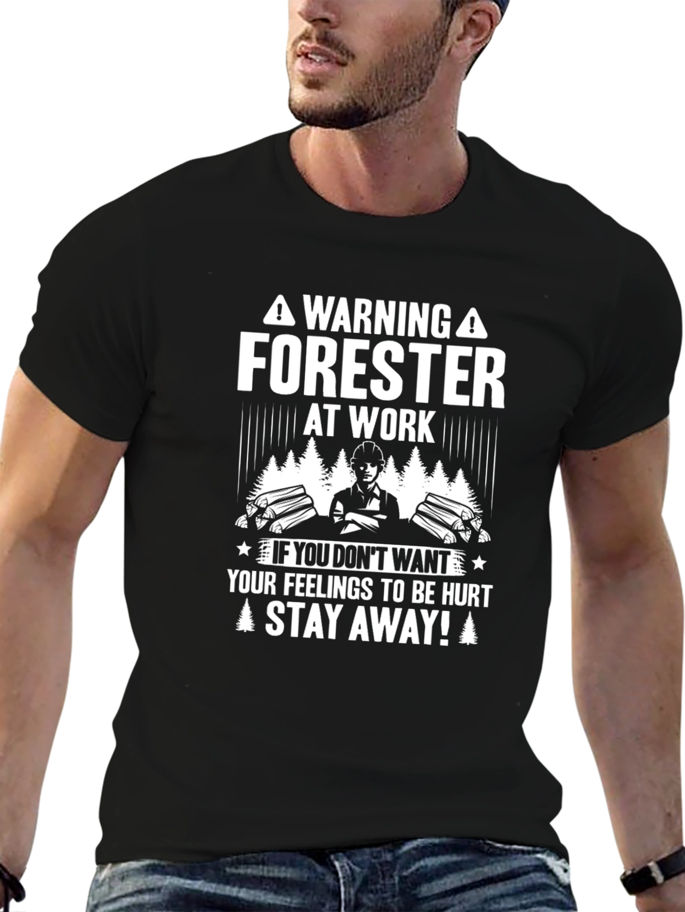 Warning Forester At Work T-Shirt