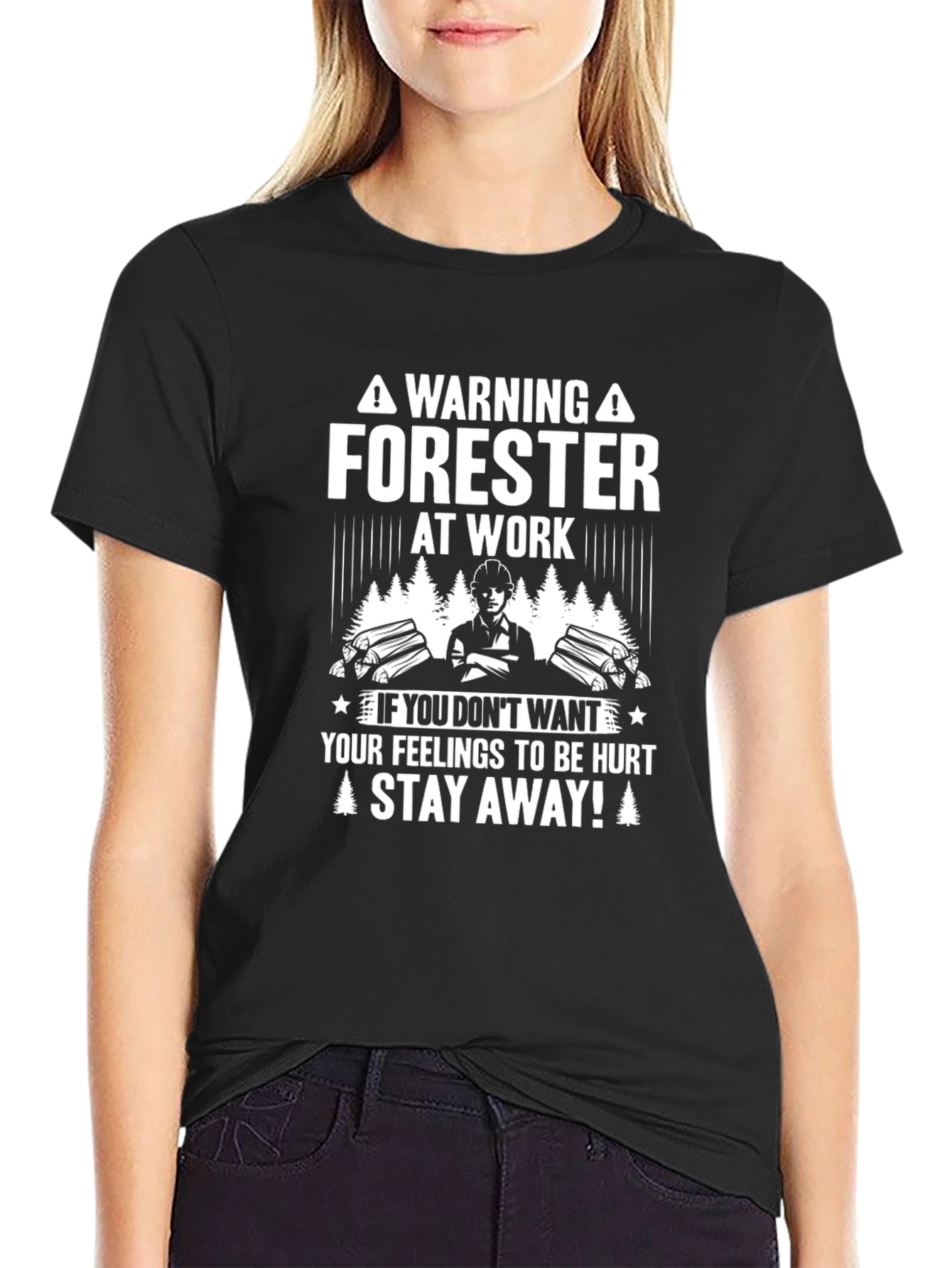 Warning Forester At Work T-Shirt