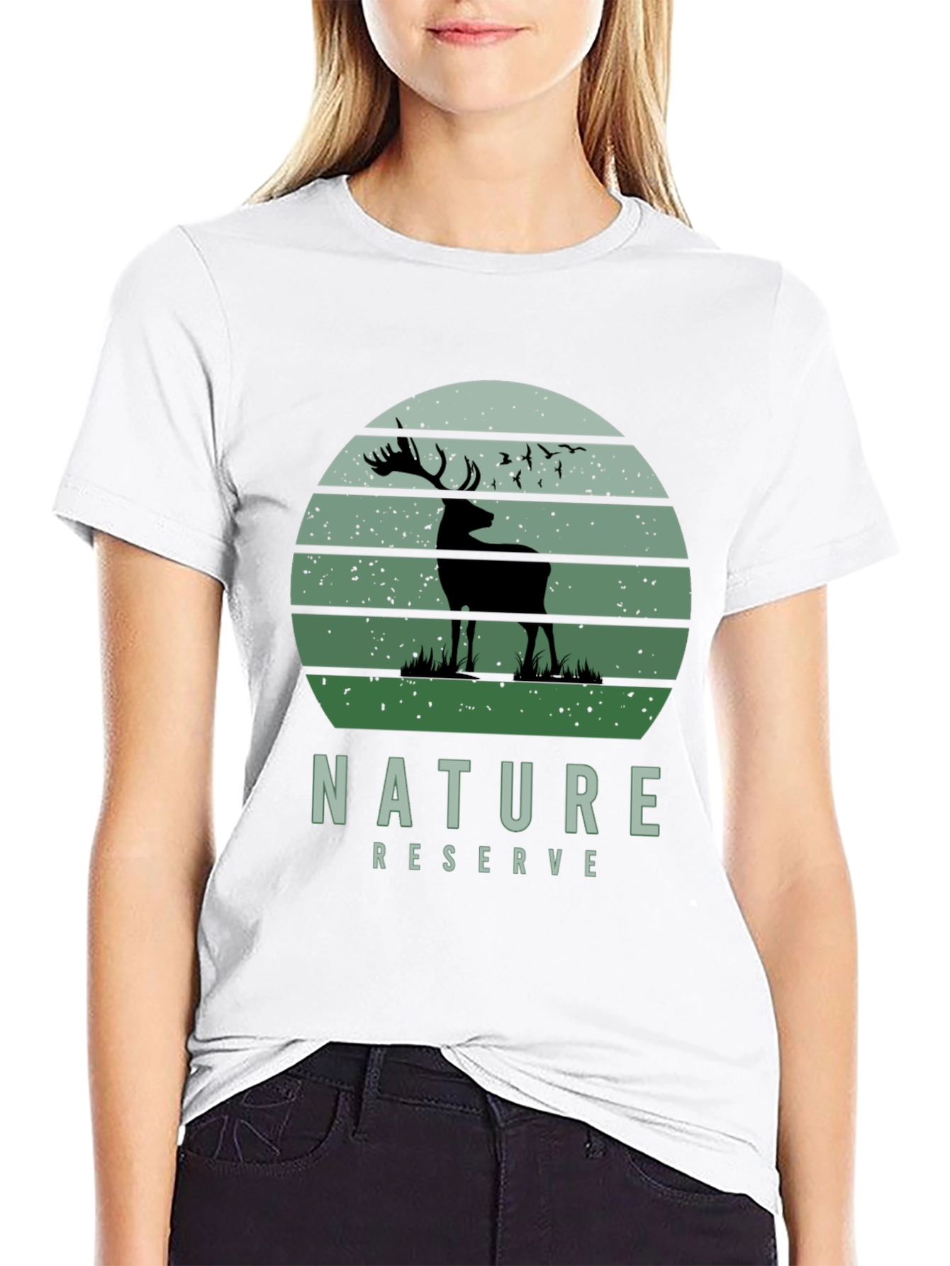 Nature Reserve Deer Graphic T-Shirt