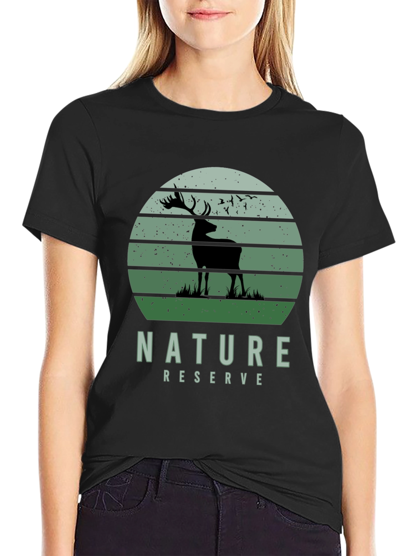 Nature Reserve Deer Graphic T-Shirt
