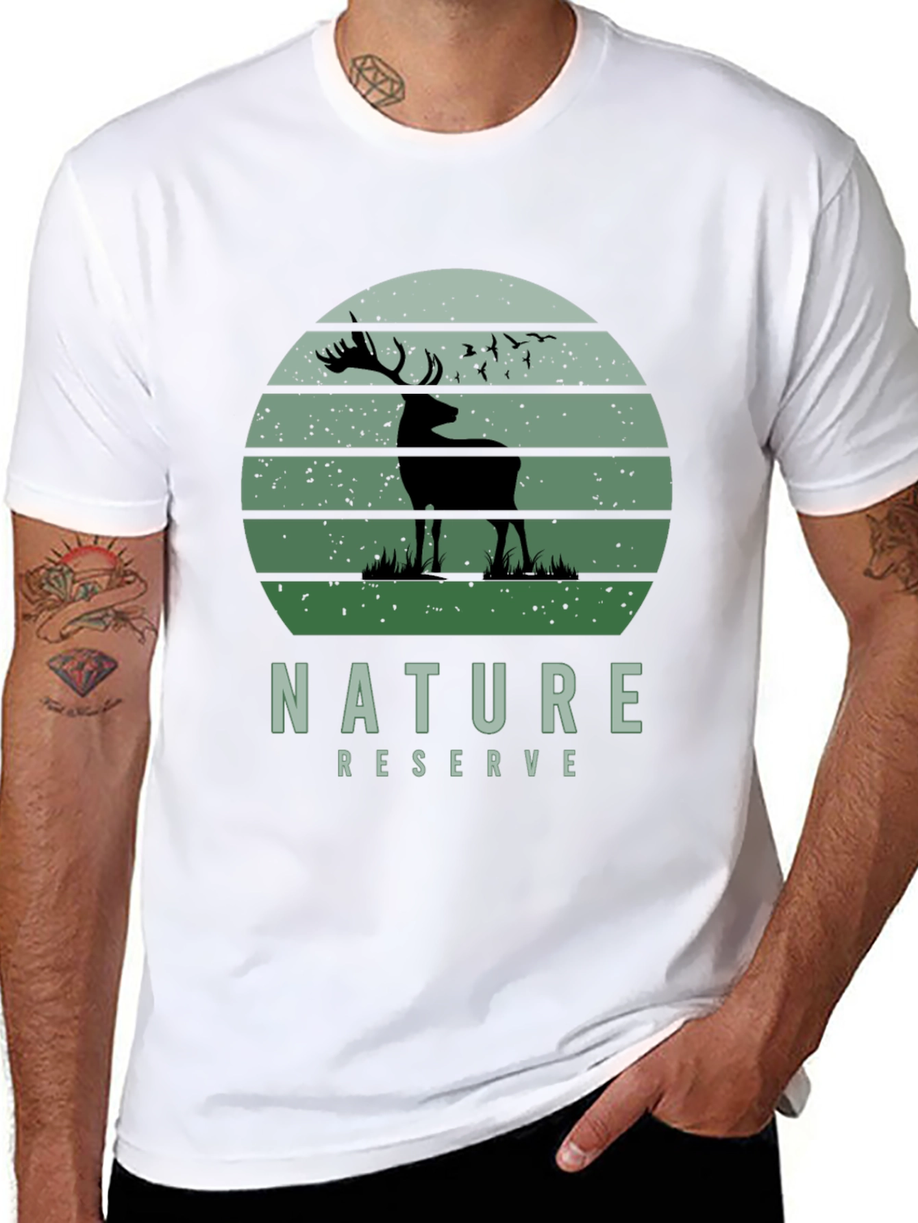 Nature Reserve Deer Graphic T-Shirt