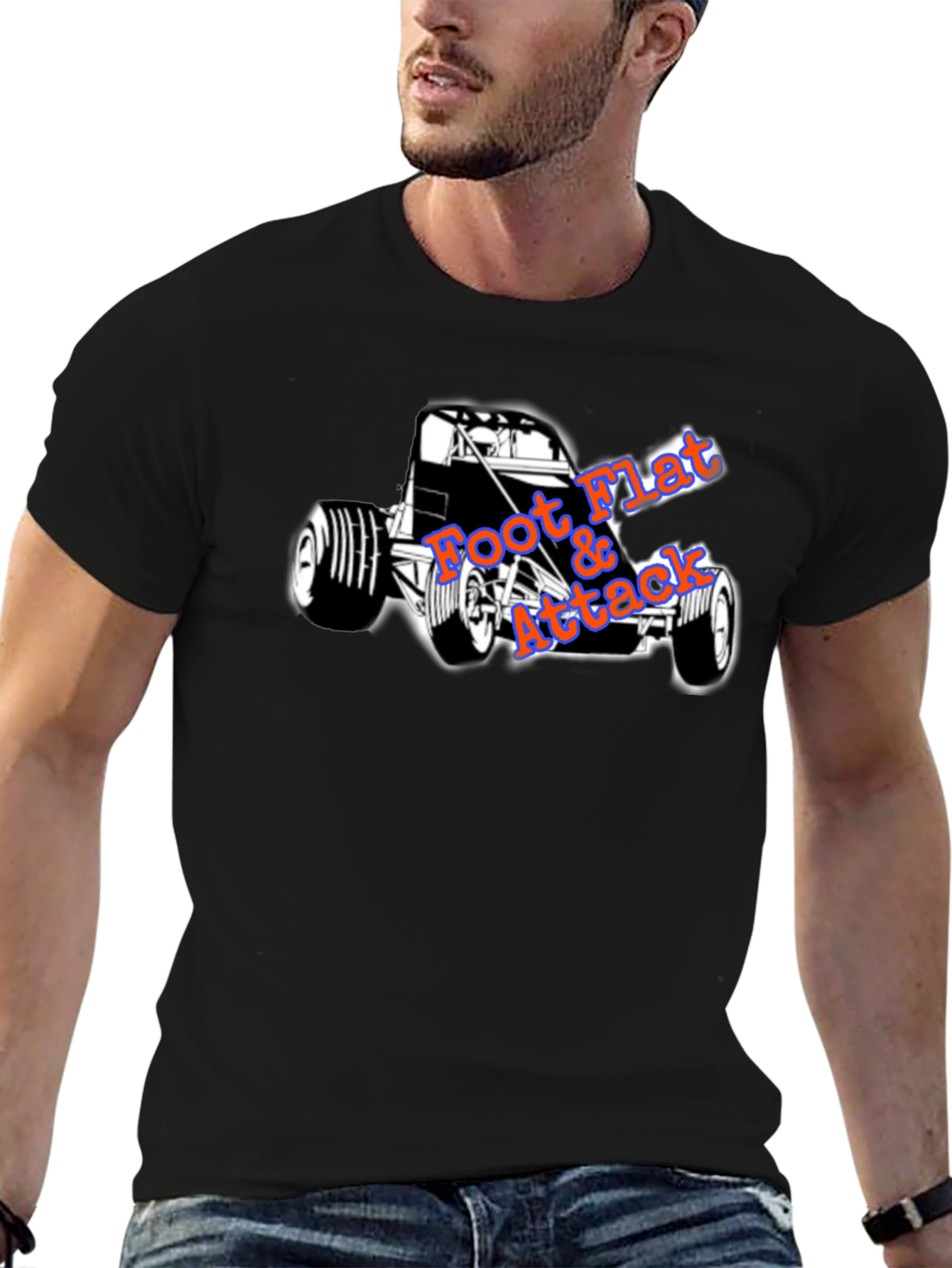 Foot Flat Attack Racing T-Shirt