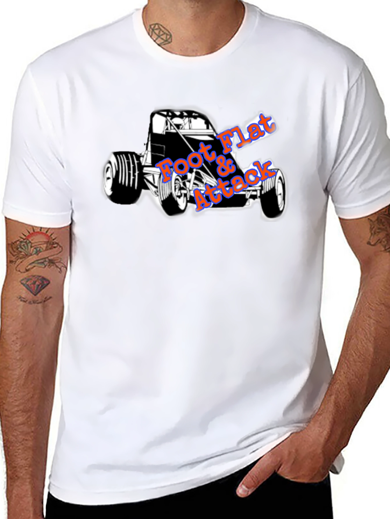 Foot Flat Attack Racing T-Shirt