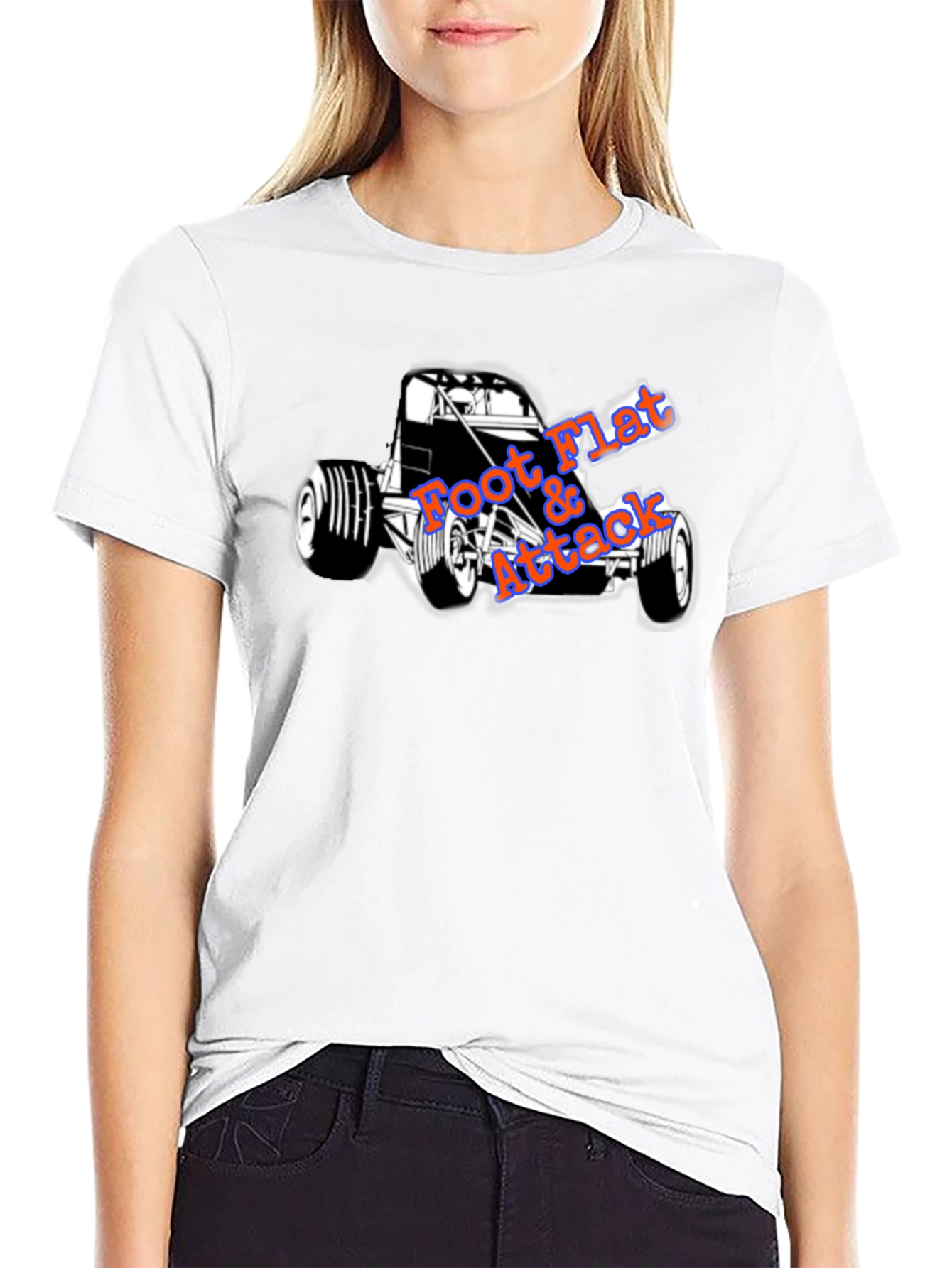 Foot Flat Attack Racing T-Shirt