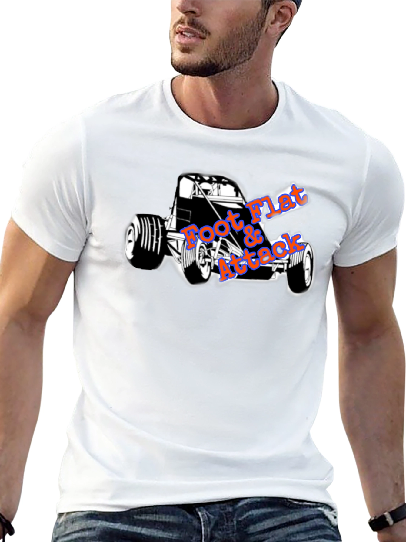 Foot Flat Attack Racing T-Shirt