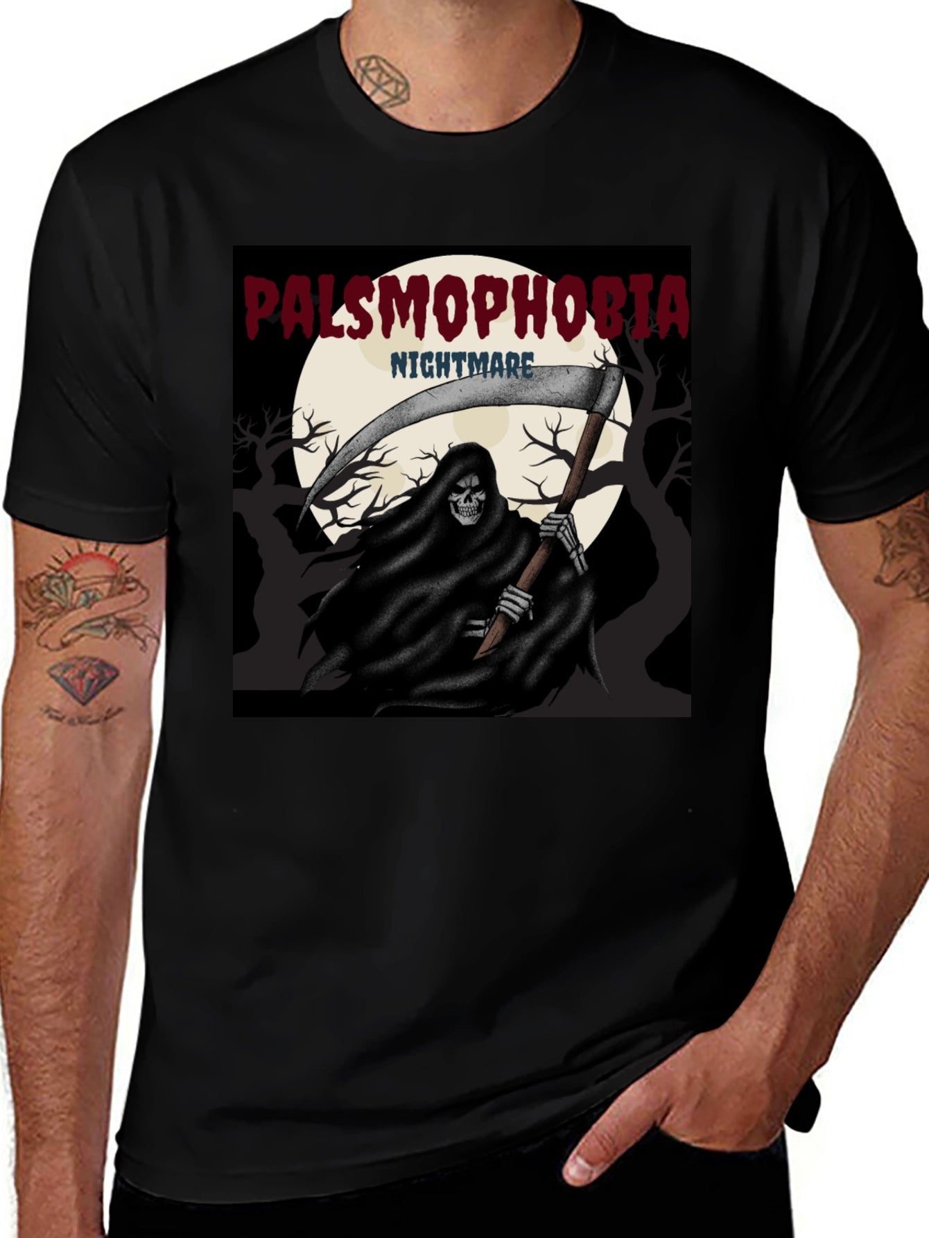 Palsmophobia Nightmare Grim Reaper T-Shirt