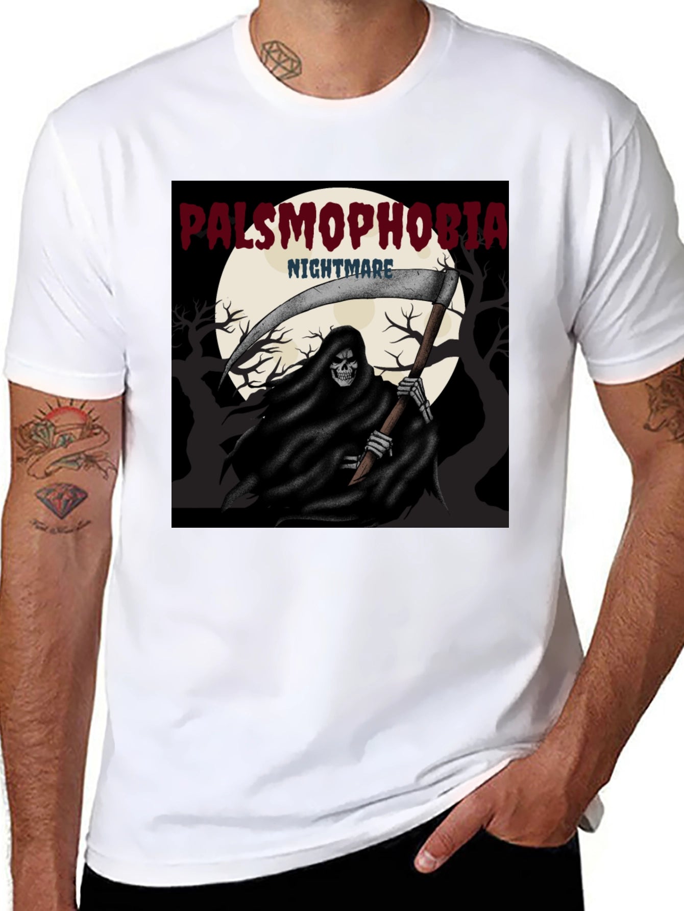 Palsmophobia Nightmare Grim Reaper T-Shirt