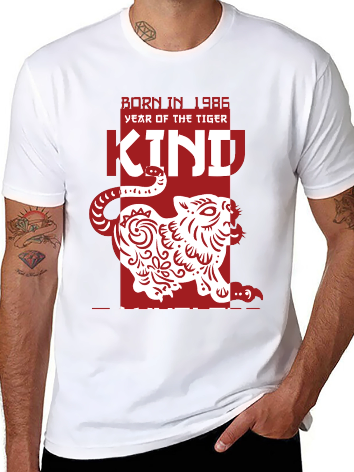 Year of the Tiger 1986 Kind Graphic Tee