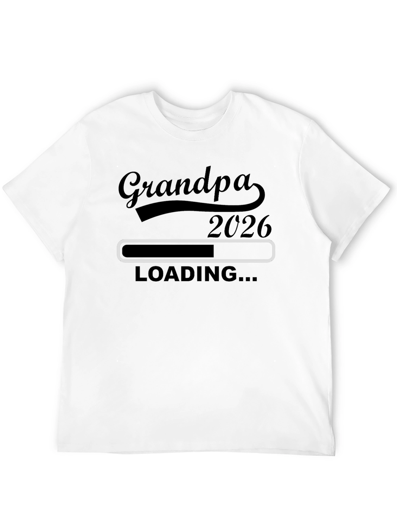 Grandpa 2026 Loading T-Shirt - New Grandfather Gift