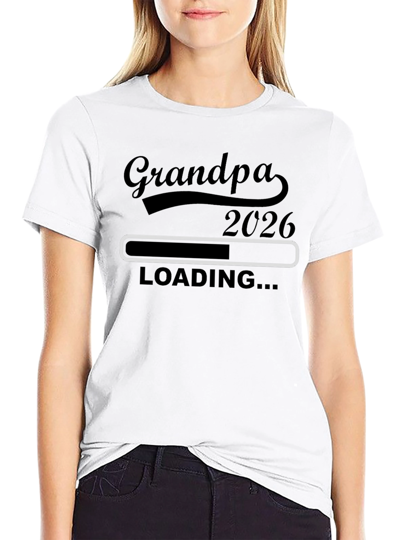Grandpa 2026 Loading T-Shirt - New Grandfather Gift