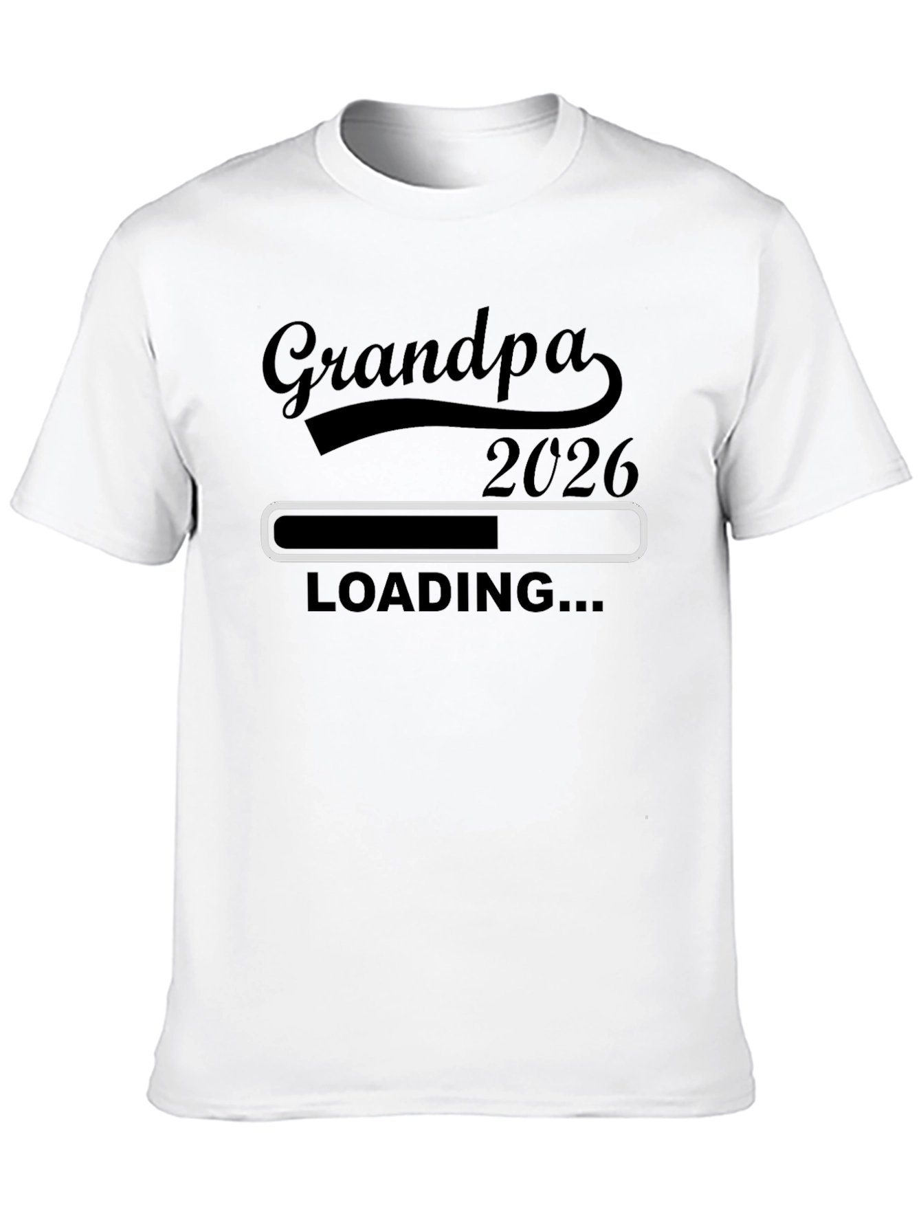 Grandpa 2026 Loading T-Shirt - New Grandfather Gift