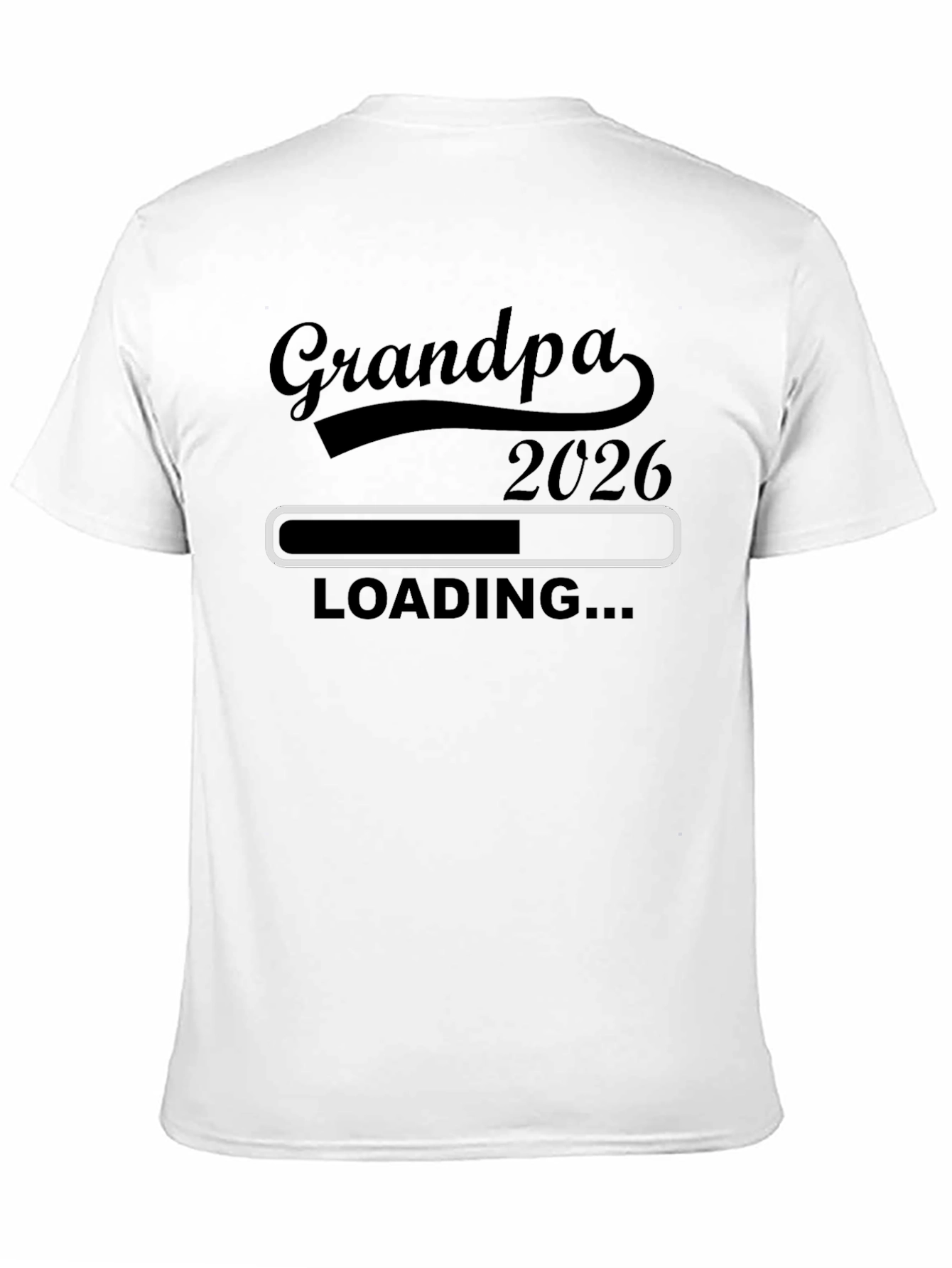 Grandpa 2026 Loading T-Shirt - New Grandfather Gift
