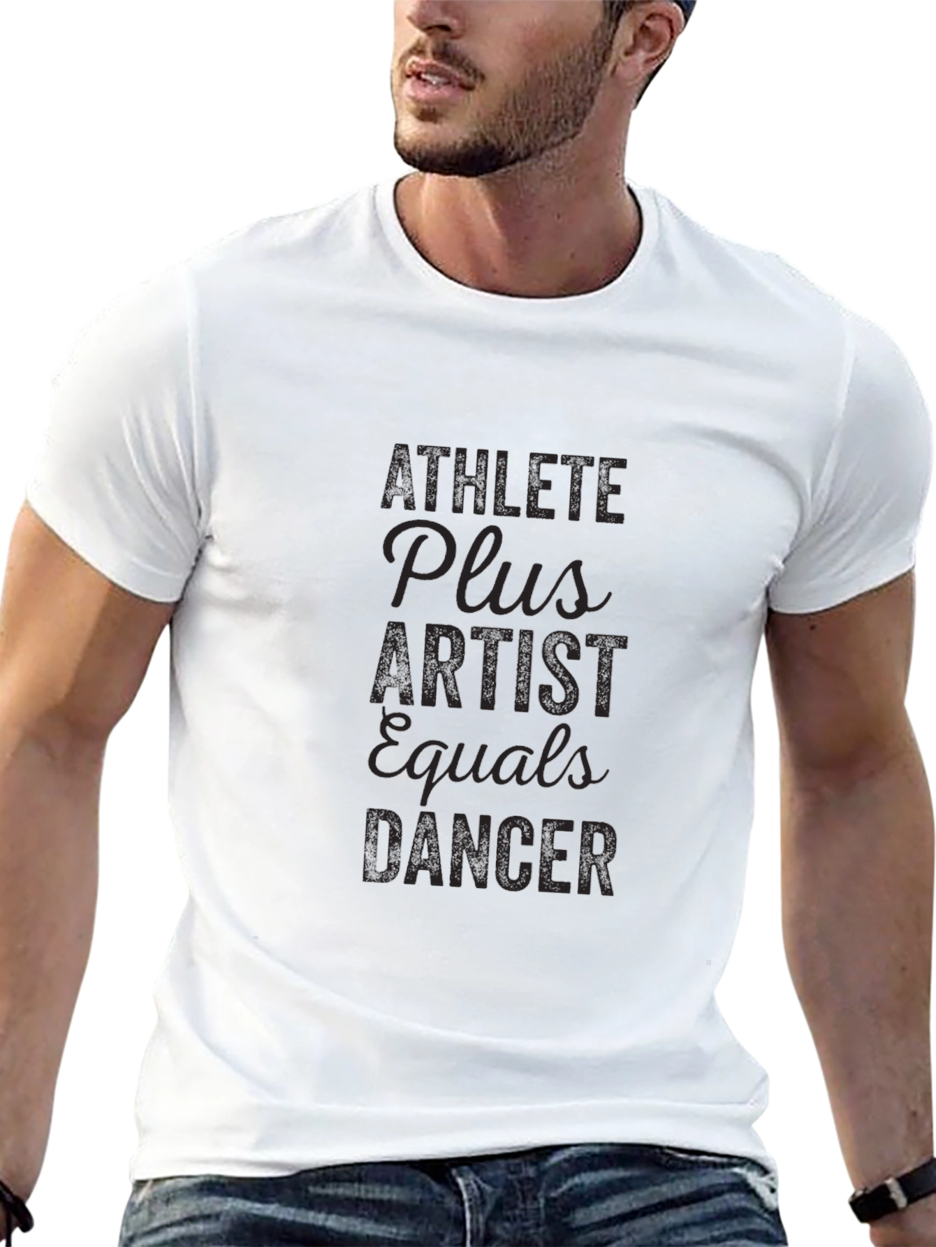 Athlete Plus Artist Equals Dancer Black T-Shirt