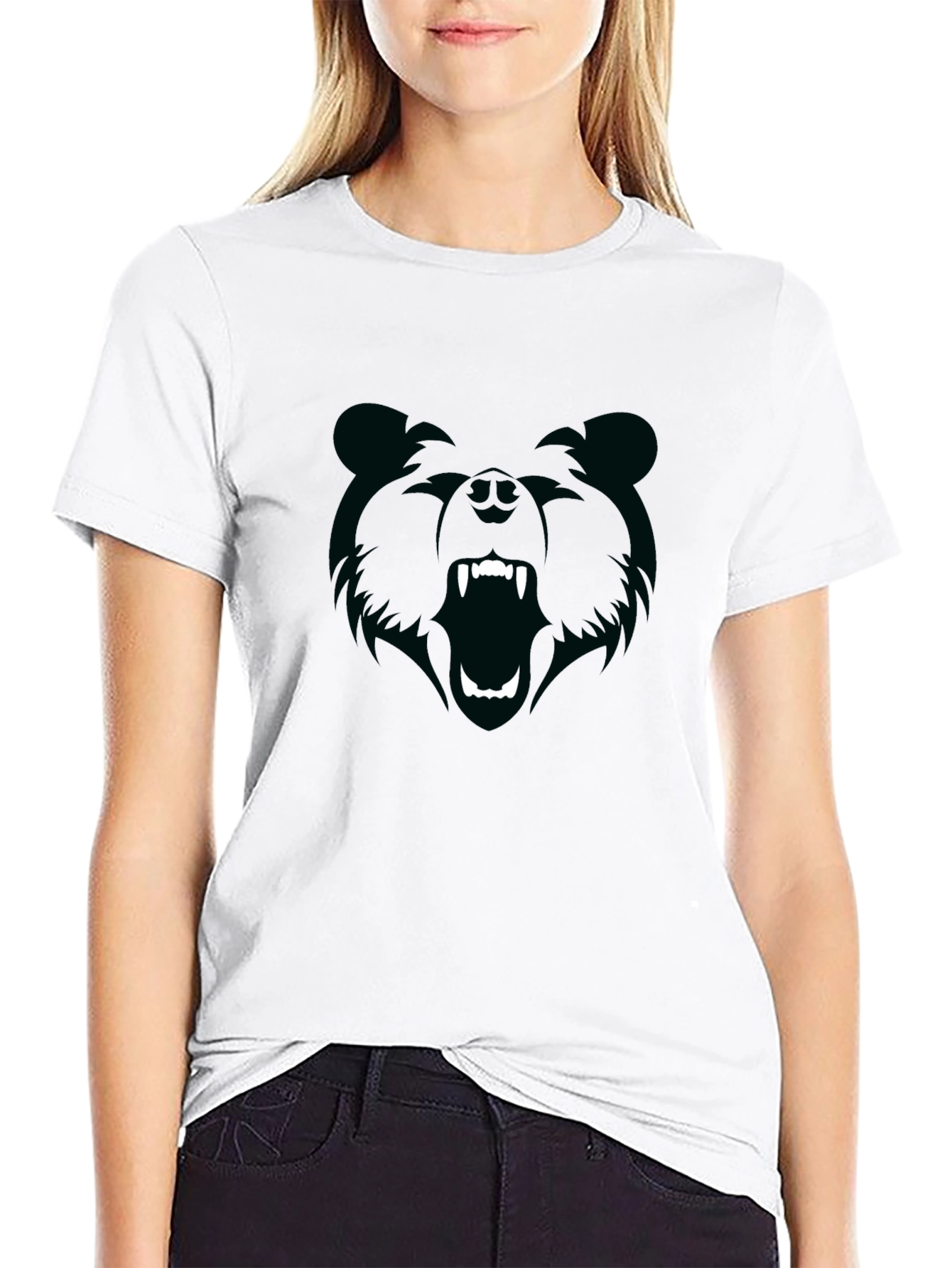 Black Bear Graphic Tee - Mens Crew Neck