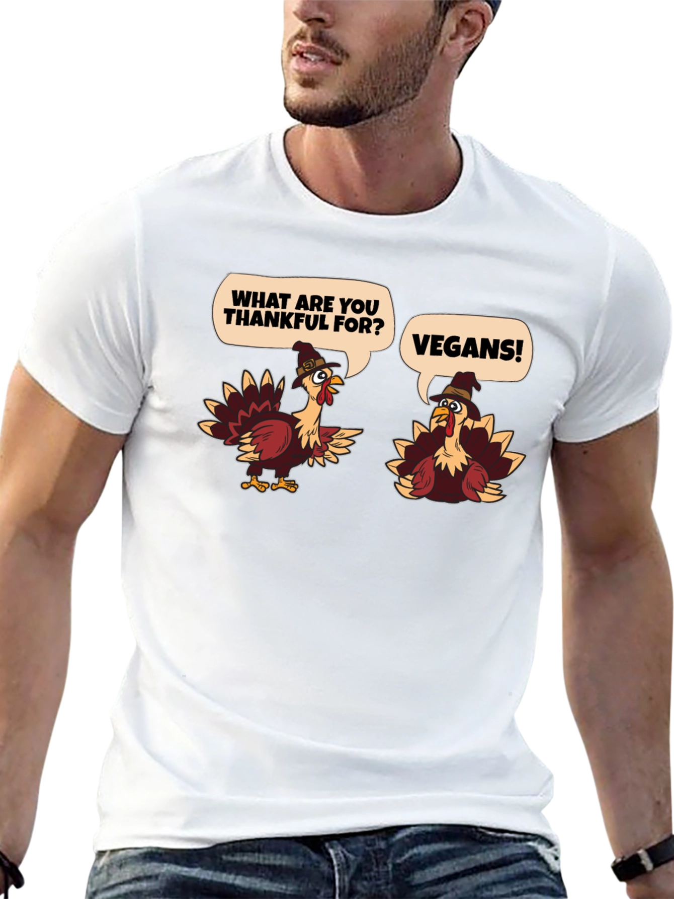Vegan Thanksgiving Turkey T-Shirt