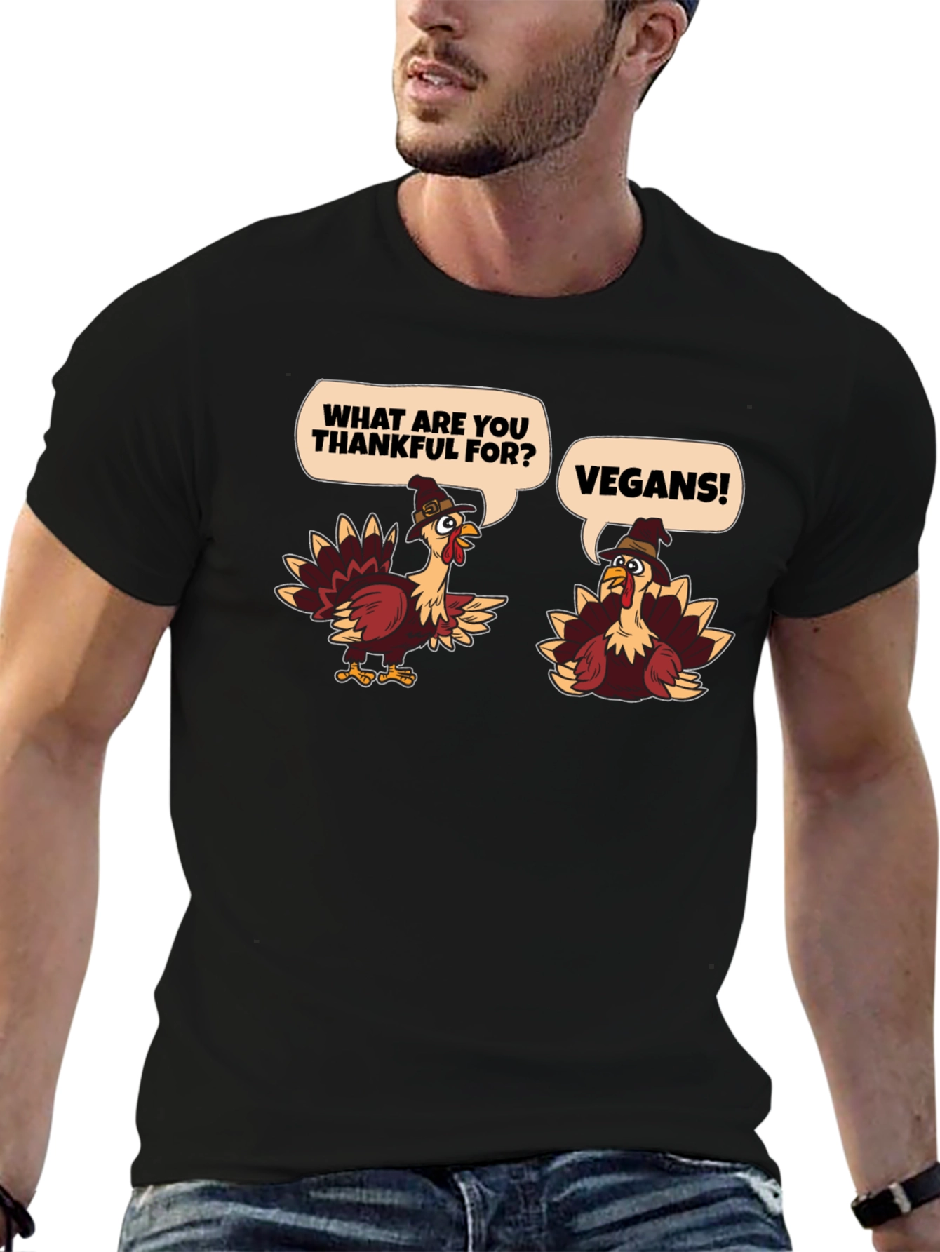 Vegan Thanksgiving Turkey T-Shirt