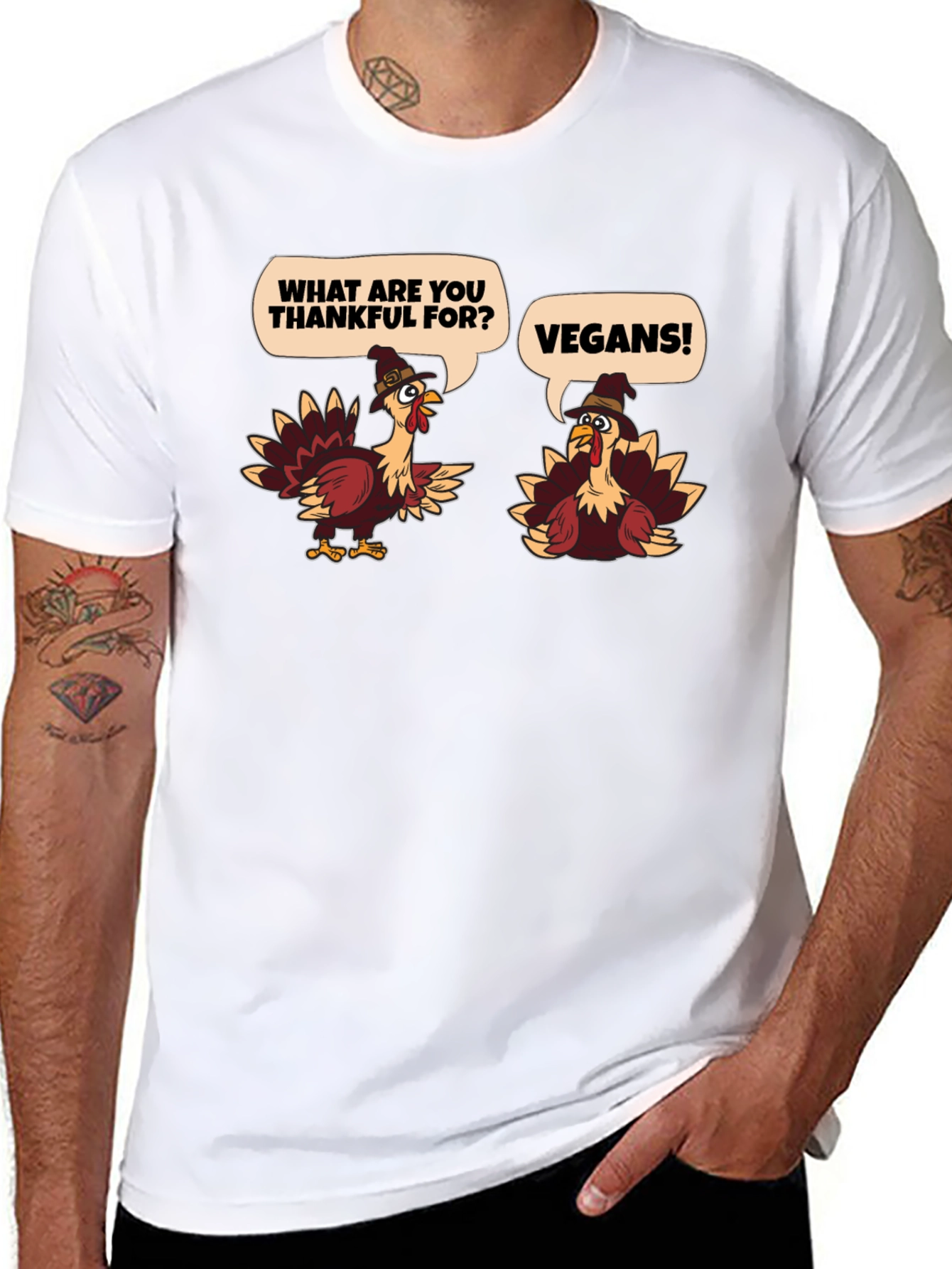 Vegan Thanksgiving Turkey T-Shirt