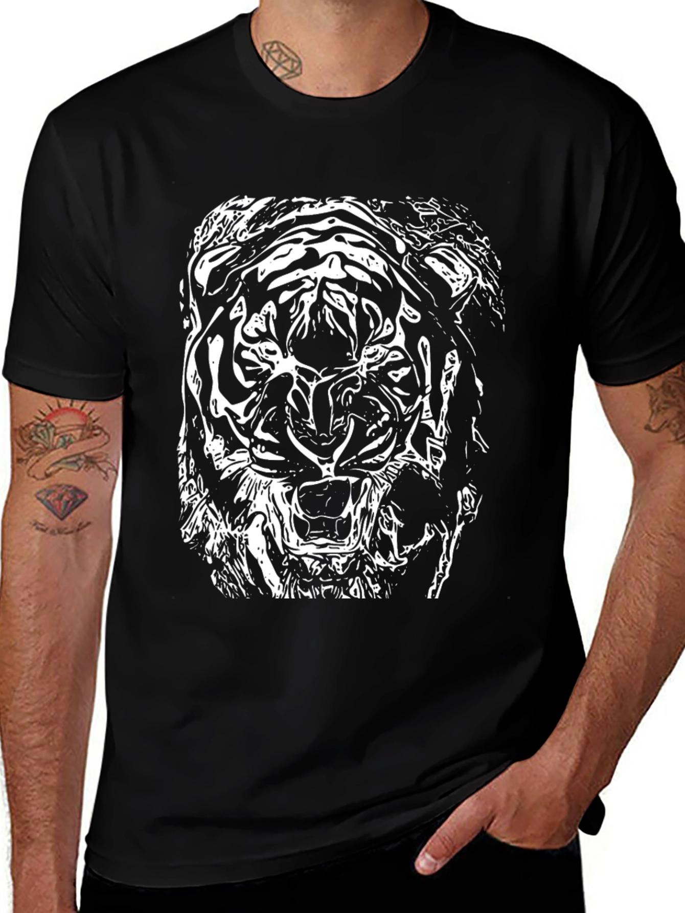 Black Tiger Graphic Tee