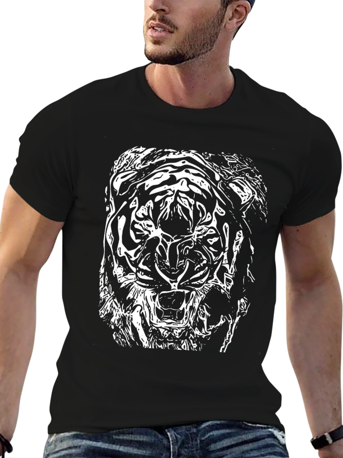 Black Tiger Graphic Tee