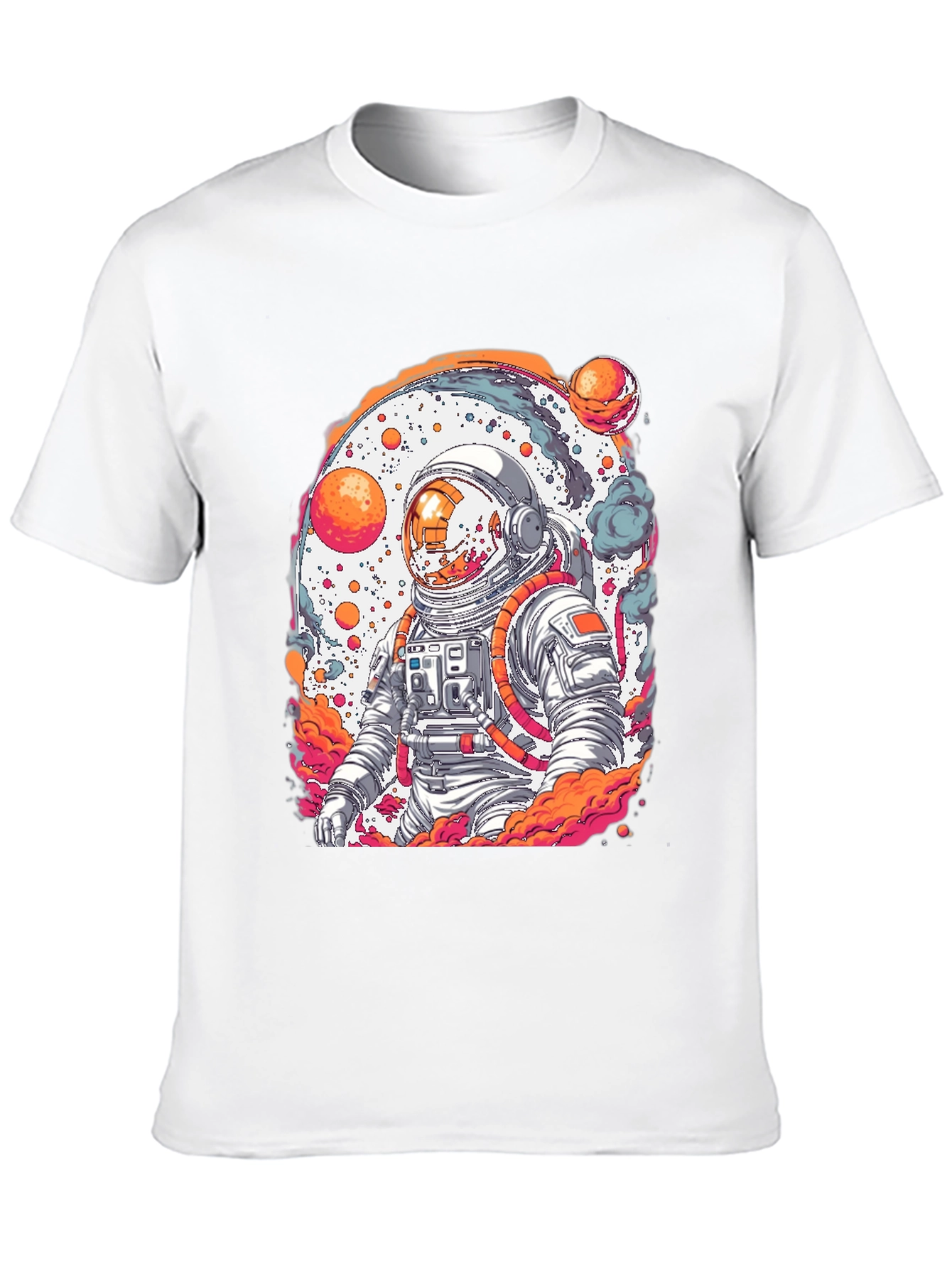 Astronaut Graphic Tee - Black Cotton Blend