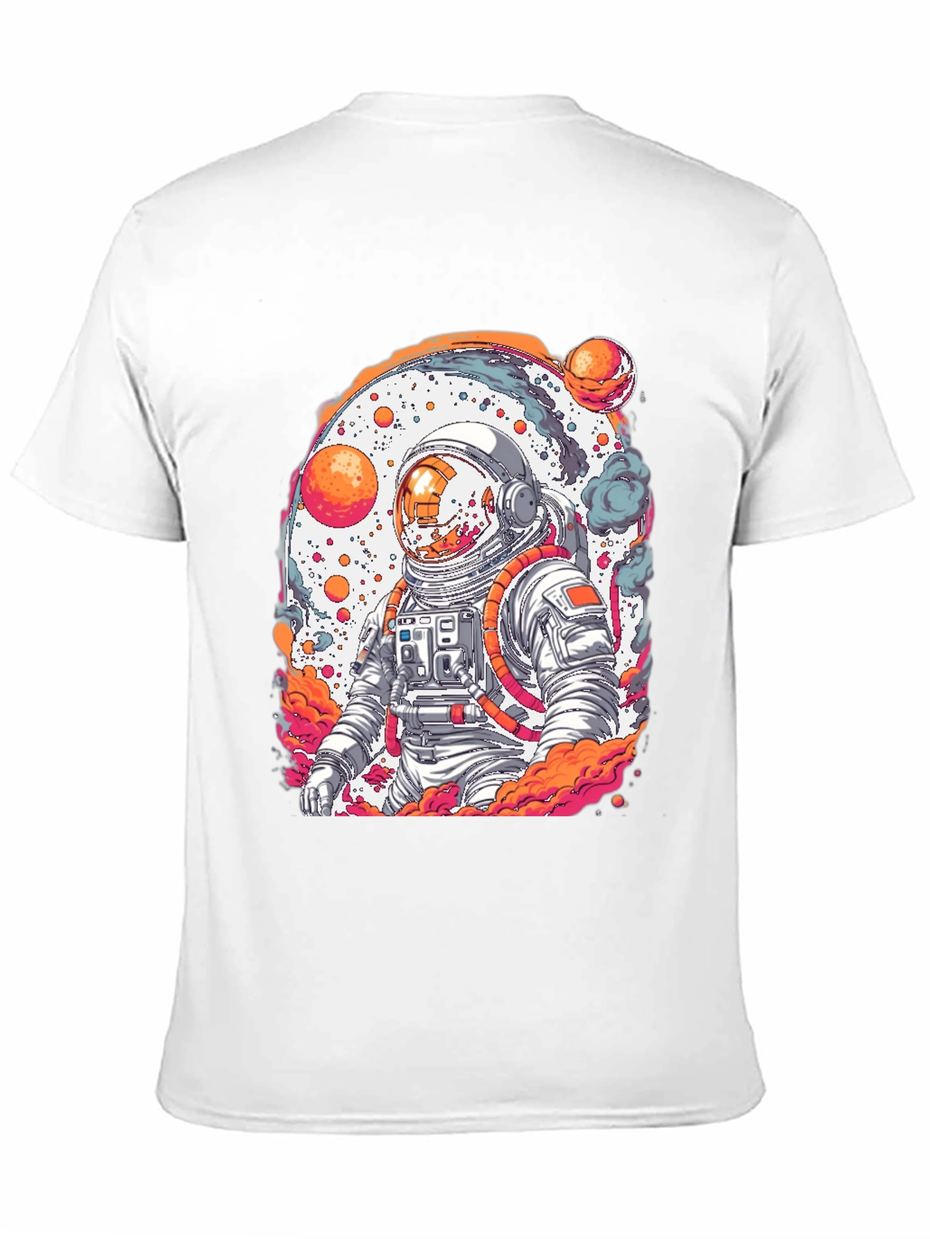 Astronaut Graphic Tee - Black Cotton Blend