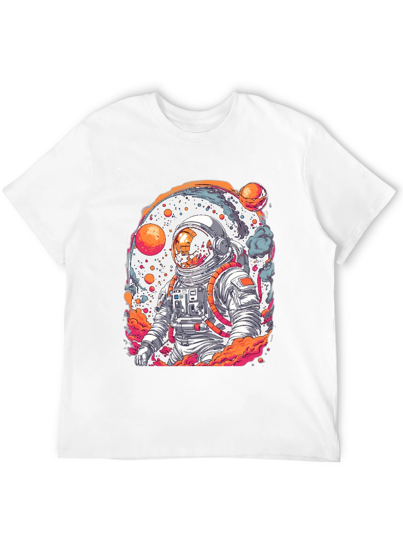 Astronaut Graphic Tee - Black Cotton Blend