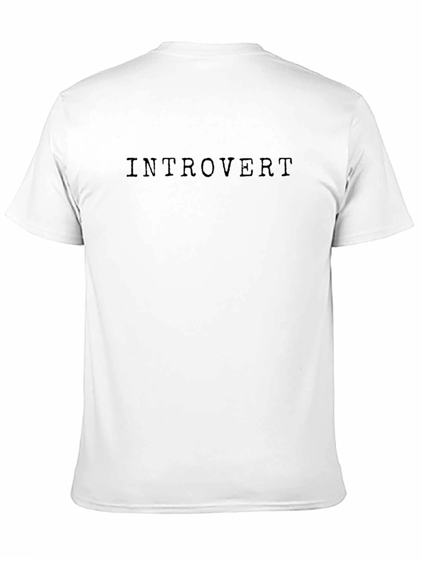 Introvert Black T-Shirt - Soft Cotton Tee
