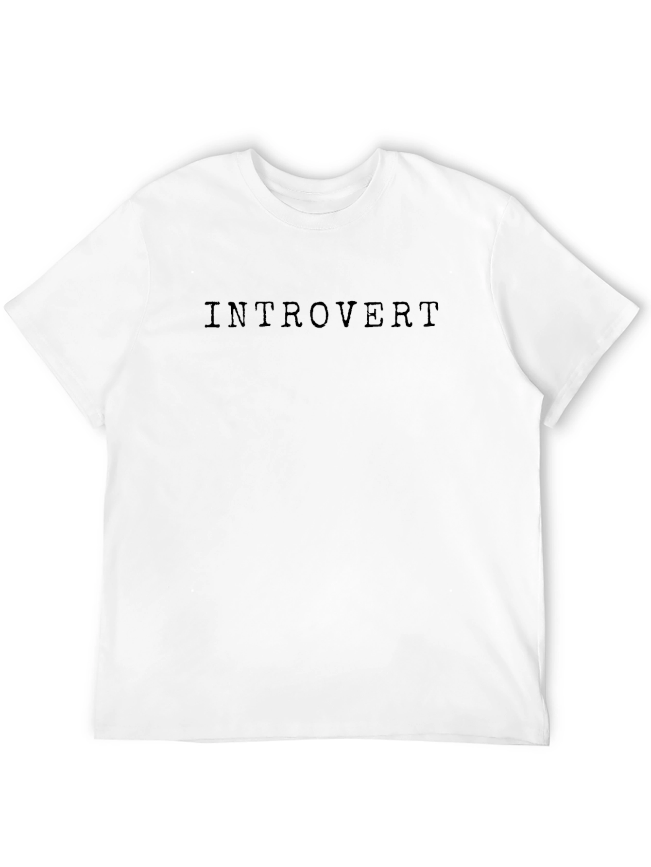 Introvert Black T-Shirt - Soft Cotton Tee
