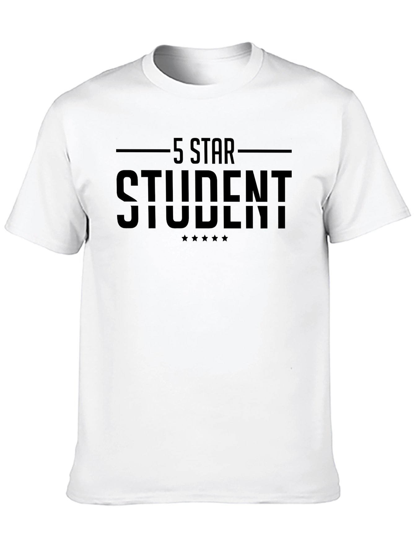 5 Star Student Black Graphic Tee