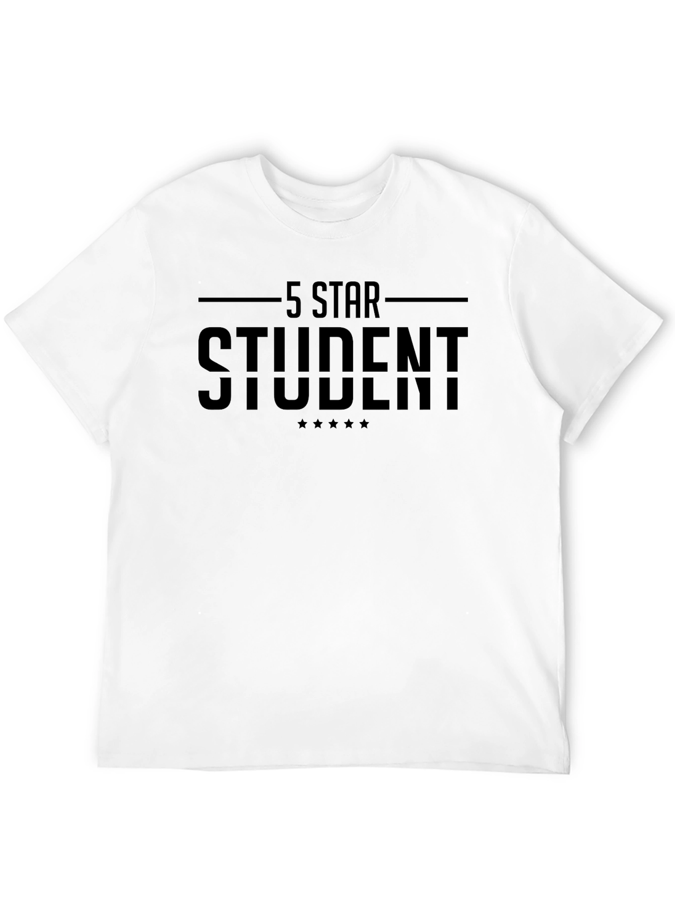 5 Star Student Black Graphic Tee