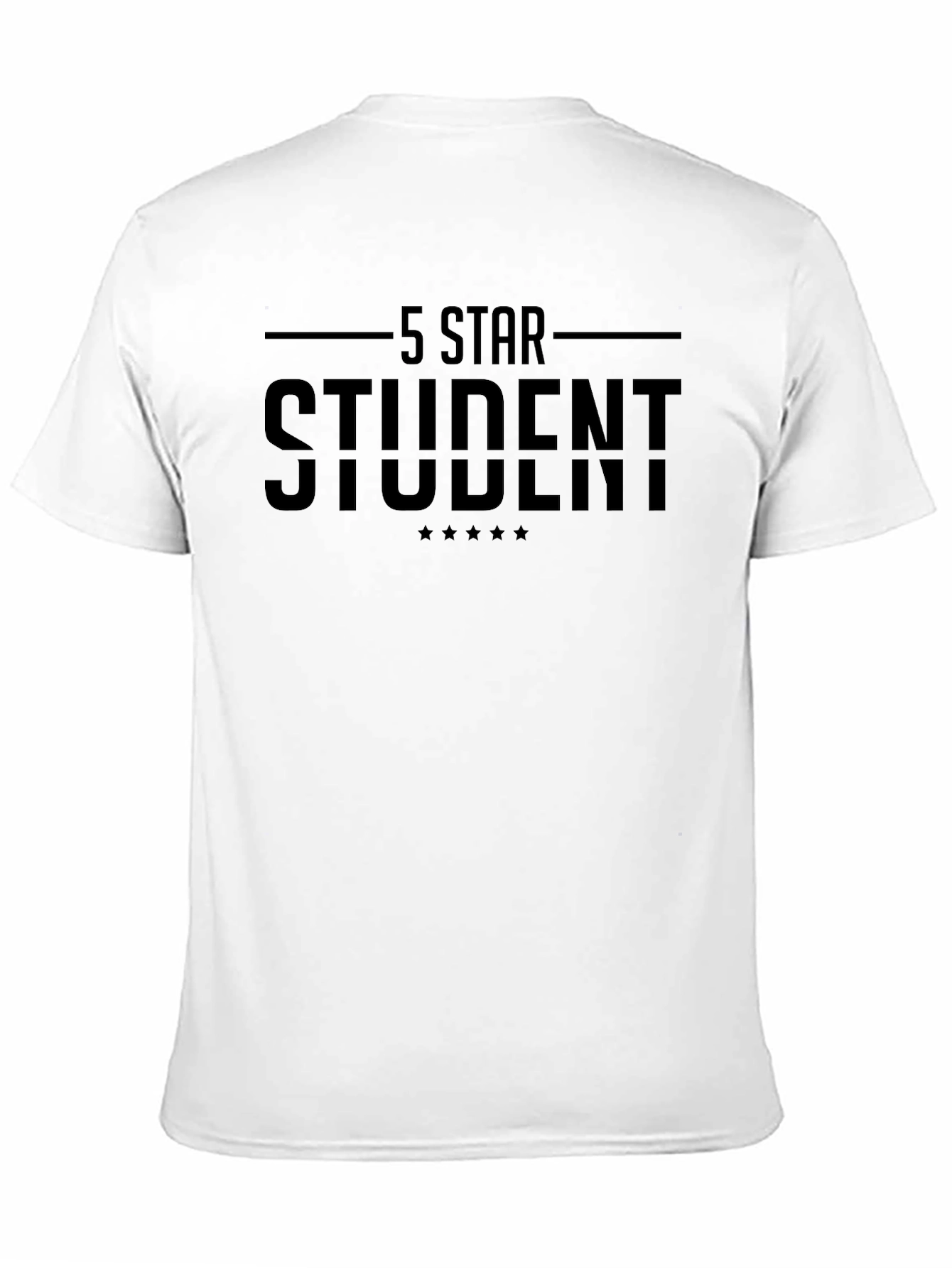 5 Star Student Black Graphic Tee