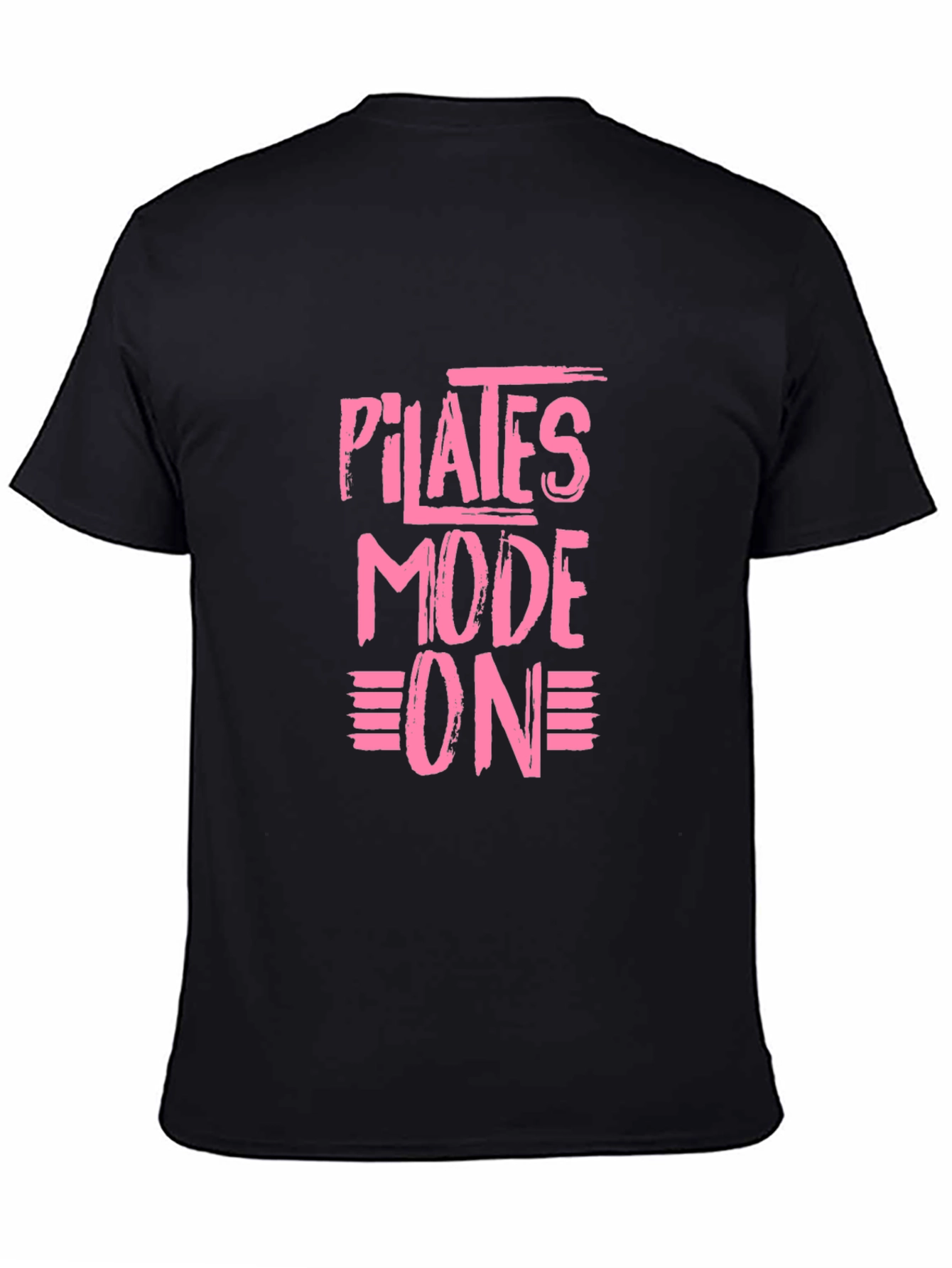 Pilates Mode On Black T-Shirt