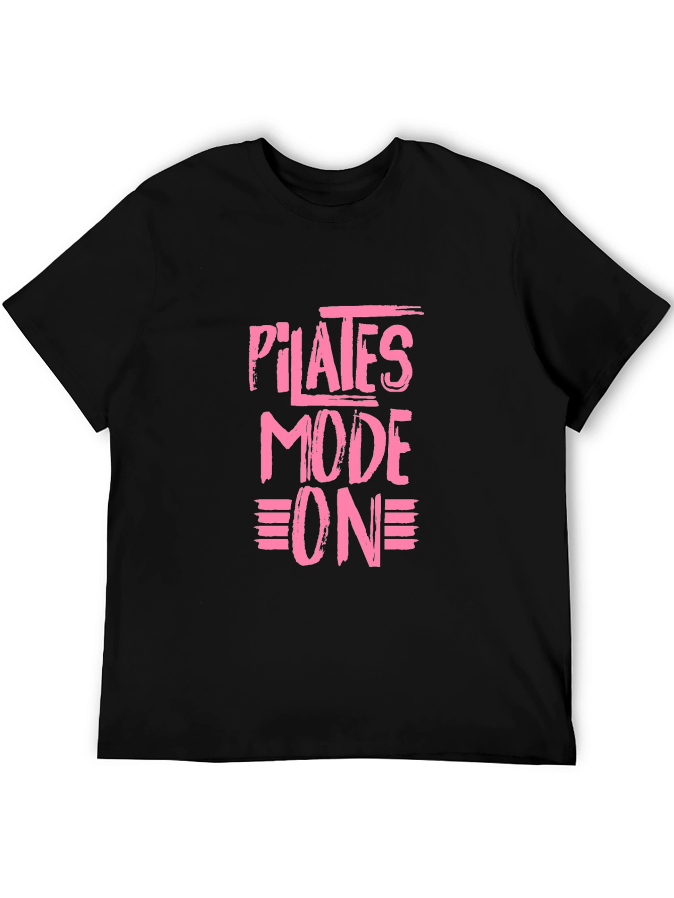 Pilates Mode On Black T-Shirt