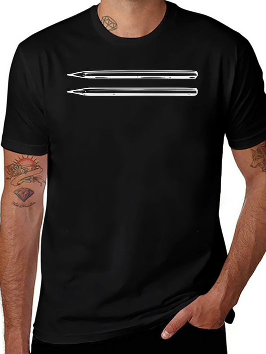 Minimalist Arrow Design Black T-Shirt