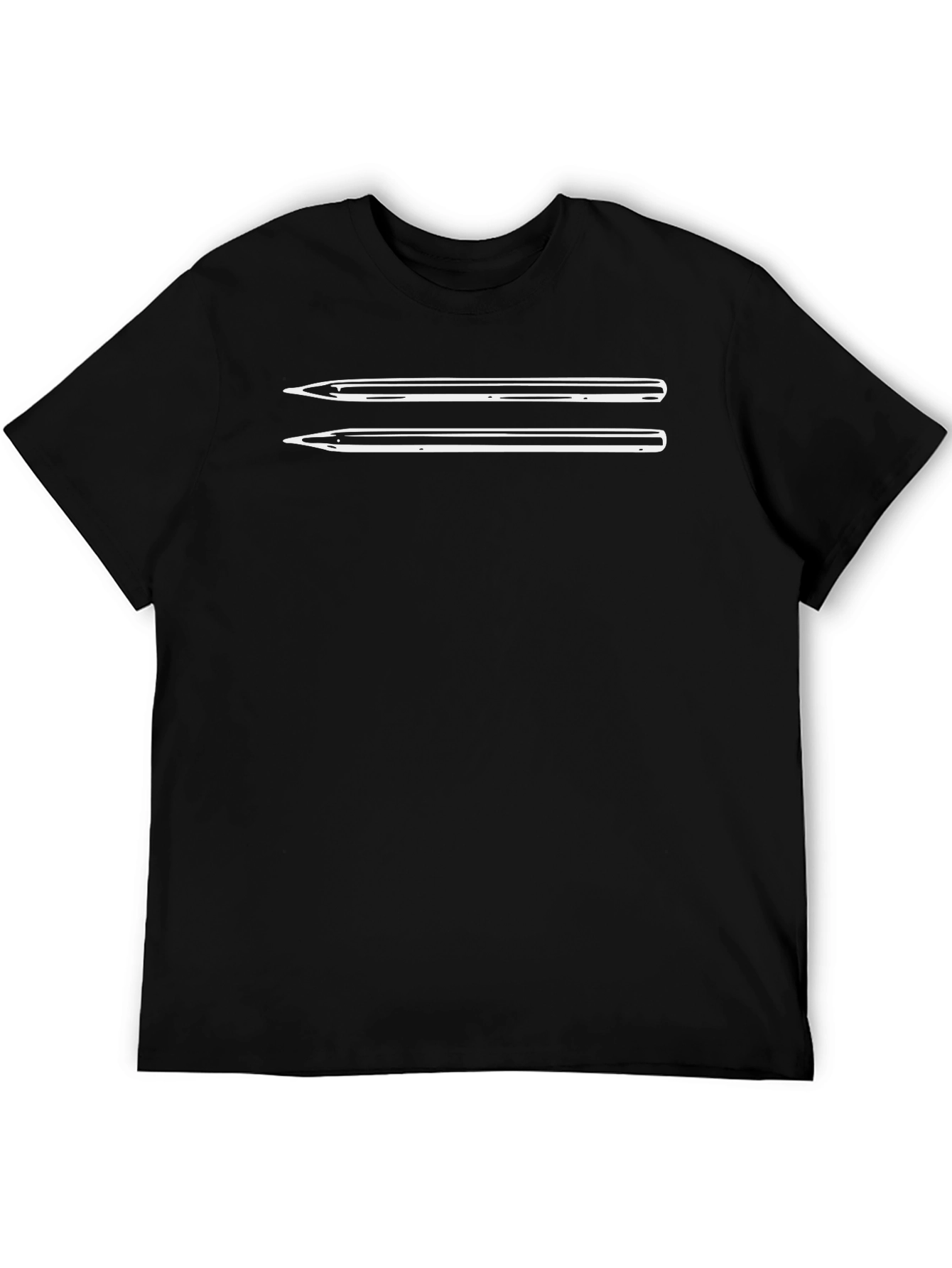 Minimalist Arrow Design Black T-Shirt