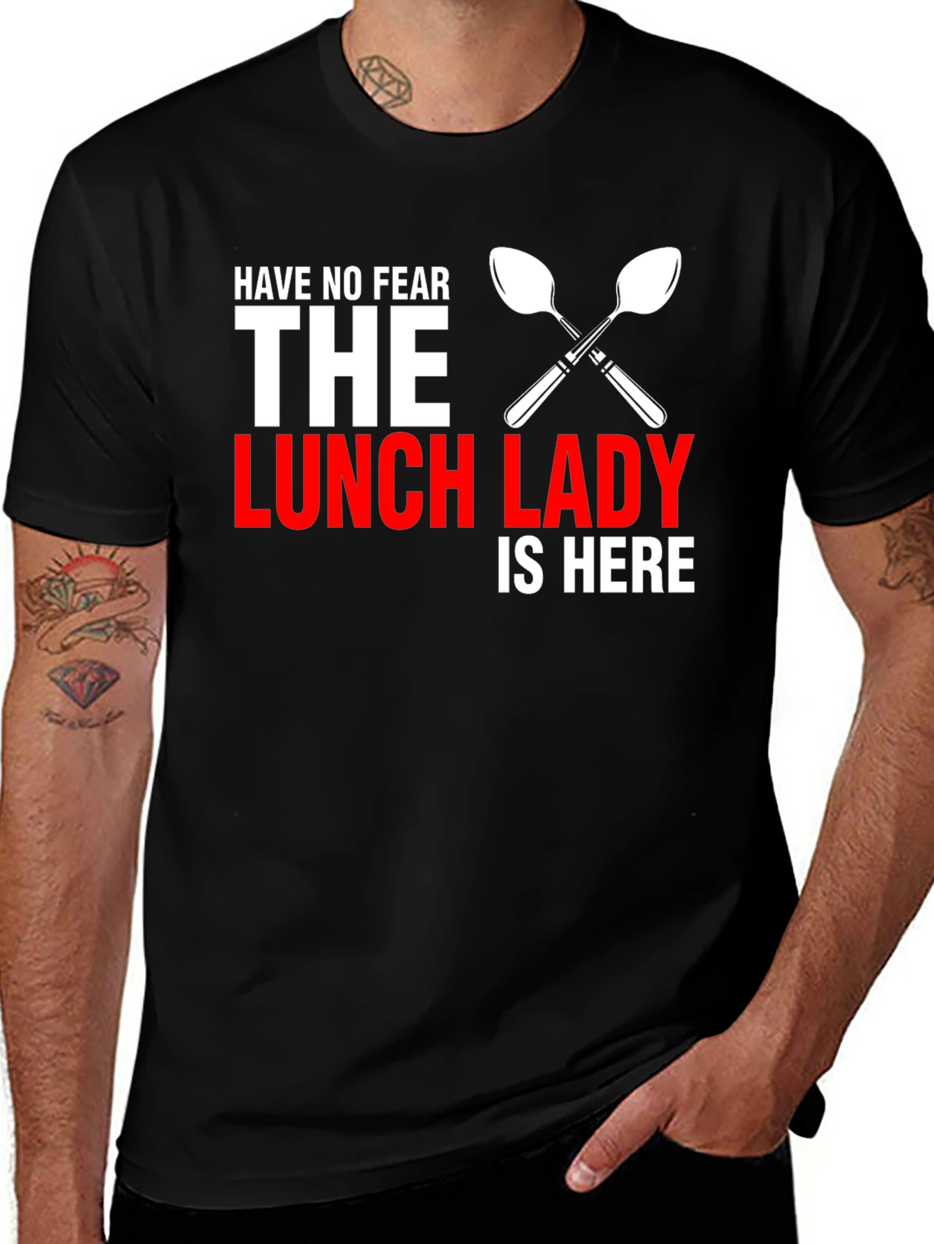 Lunch Lady Hero T-Shirt -  Black